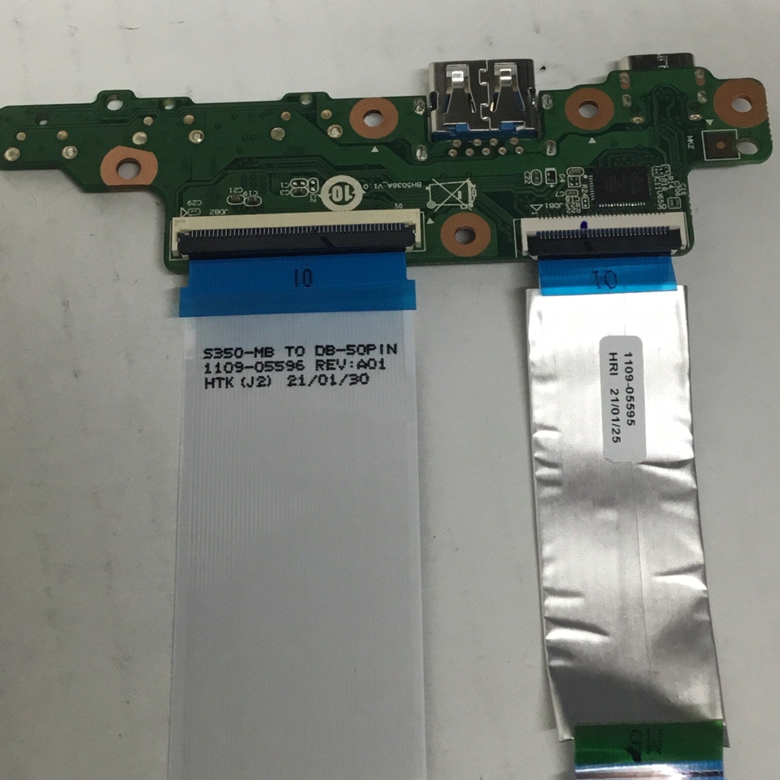 Lenovo IdeaPad 3 CB 11AST5 Laptop 4553FR12101 USB Board with Ribbon /C6