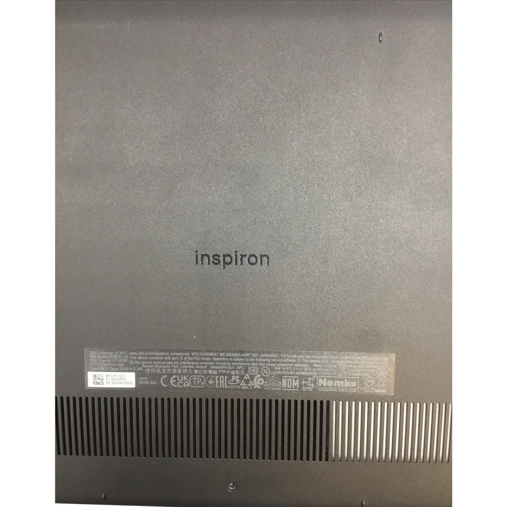 Dell OEM Inspiron 15 3510/3511 Laptop Bottom Base Cover HUU21 3JRFX