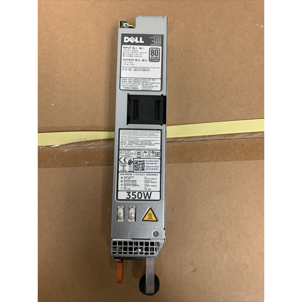 Dell PowerEdge R320 R420 R720 350W 80 Plus Platinum Power Supply Y8Y65