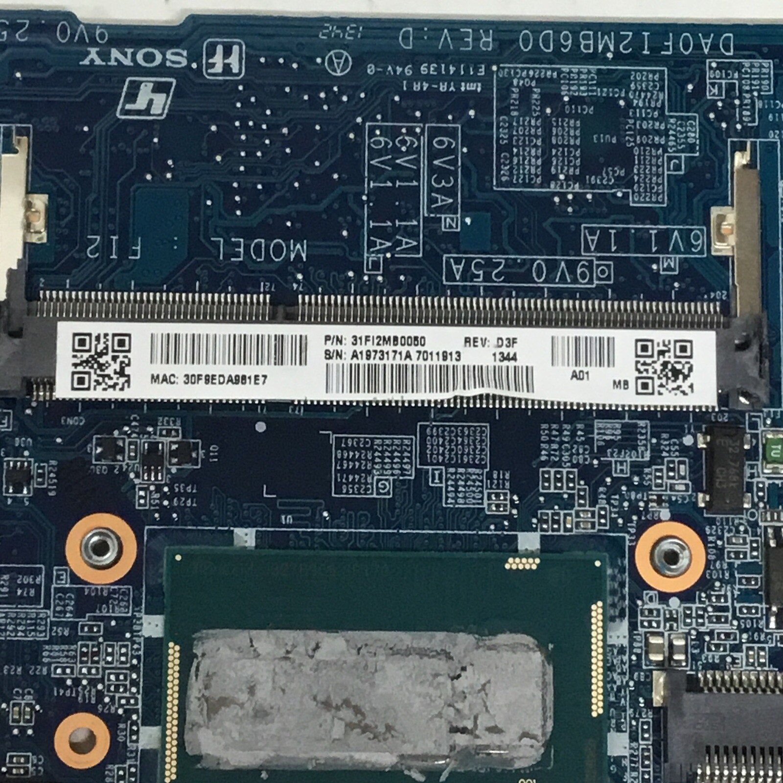 For Parts Sony Vaio SVF14N SVF14N11CXB Motherboard 31FI2MB00F0 DA0FI2MB6D0