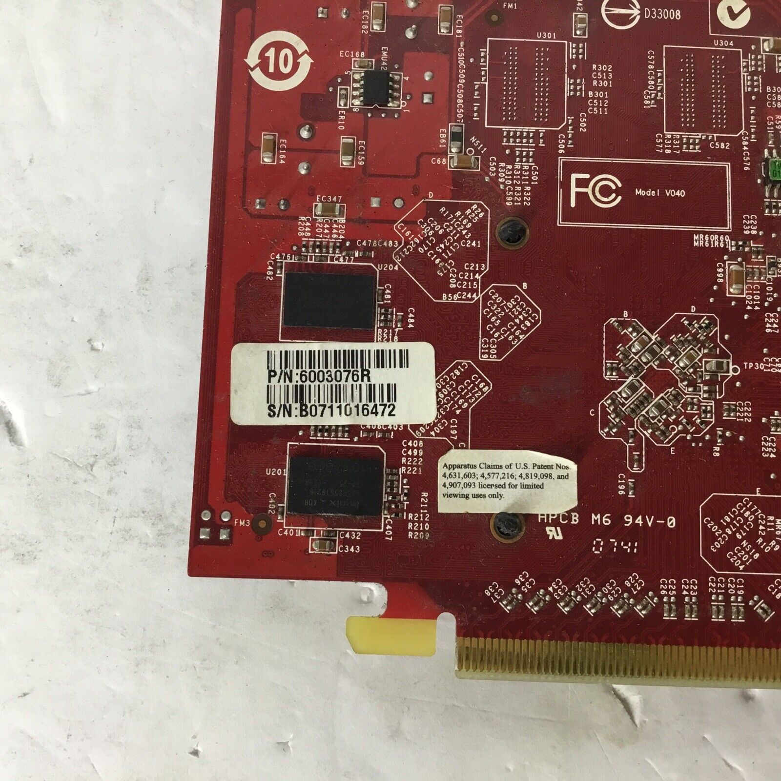 Gateway 6003076R PCI-E x16 Video Card ATI Radeon x1300 ATI MSI w/Fan V040