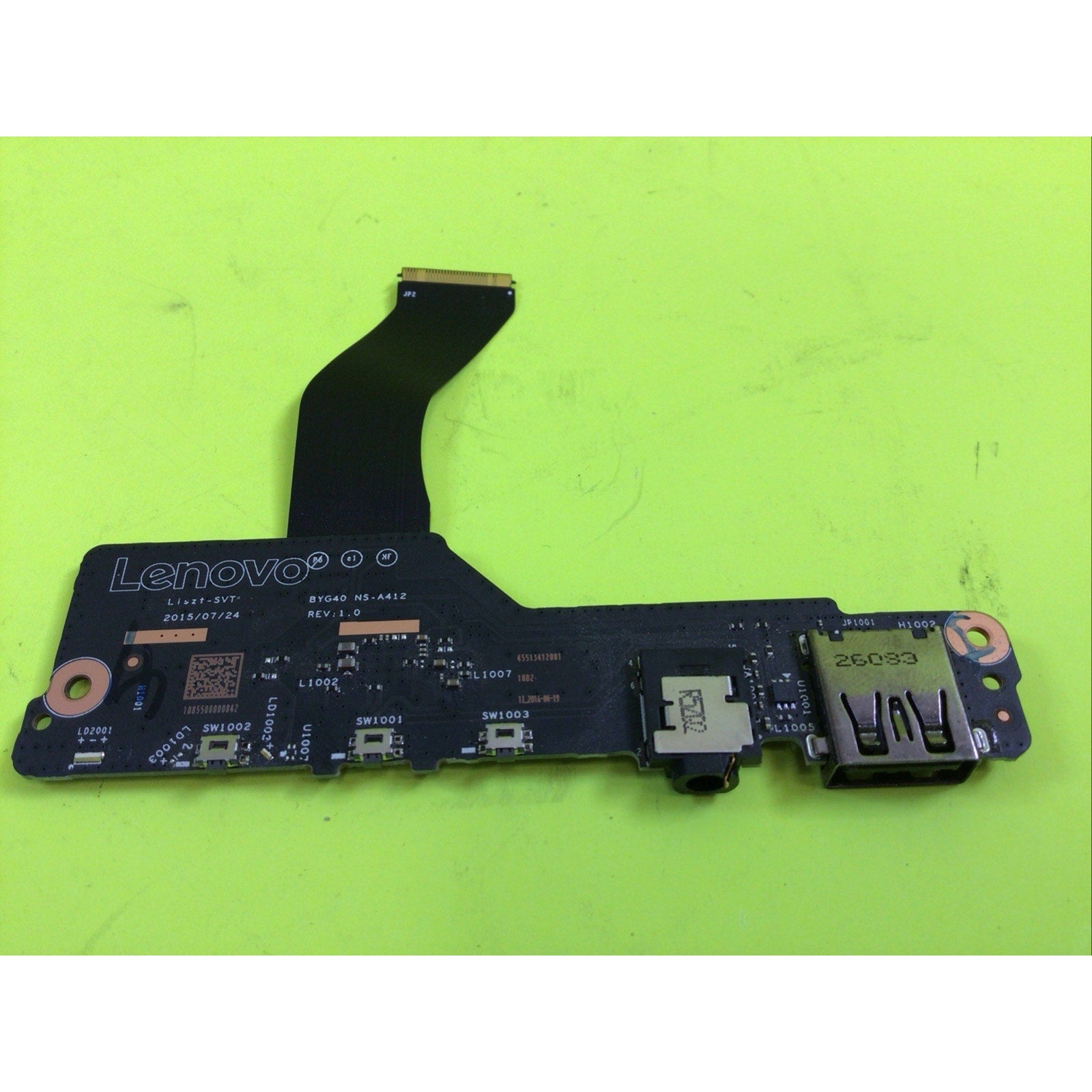 Lenovo Yoga 900-13ISK2 USB Headphone Power Button Board NS-A412 DA30000FR30