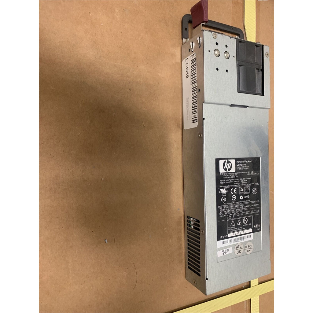 HP 367658-501 406443-001 250W POWER SUPPLY FOR STORAGEWORKS MSA50