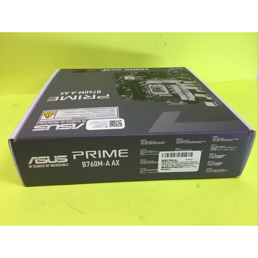 ASUS PRIME B760M-A AX Micro ATX BOX ONLY