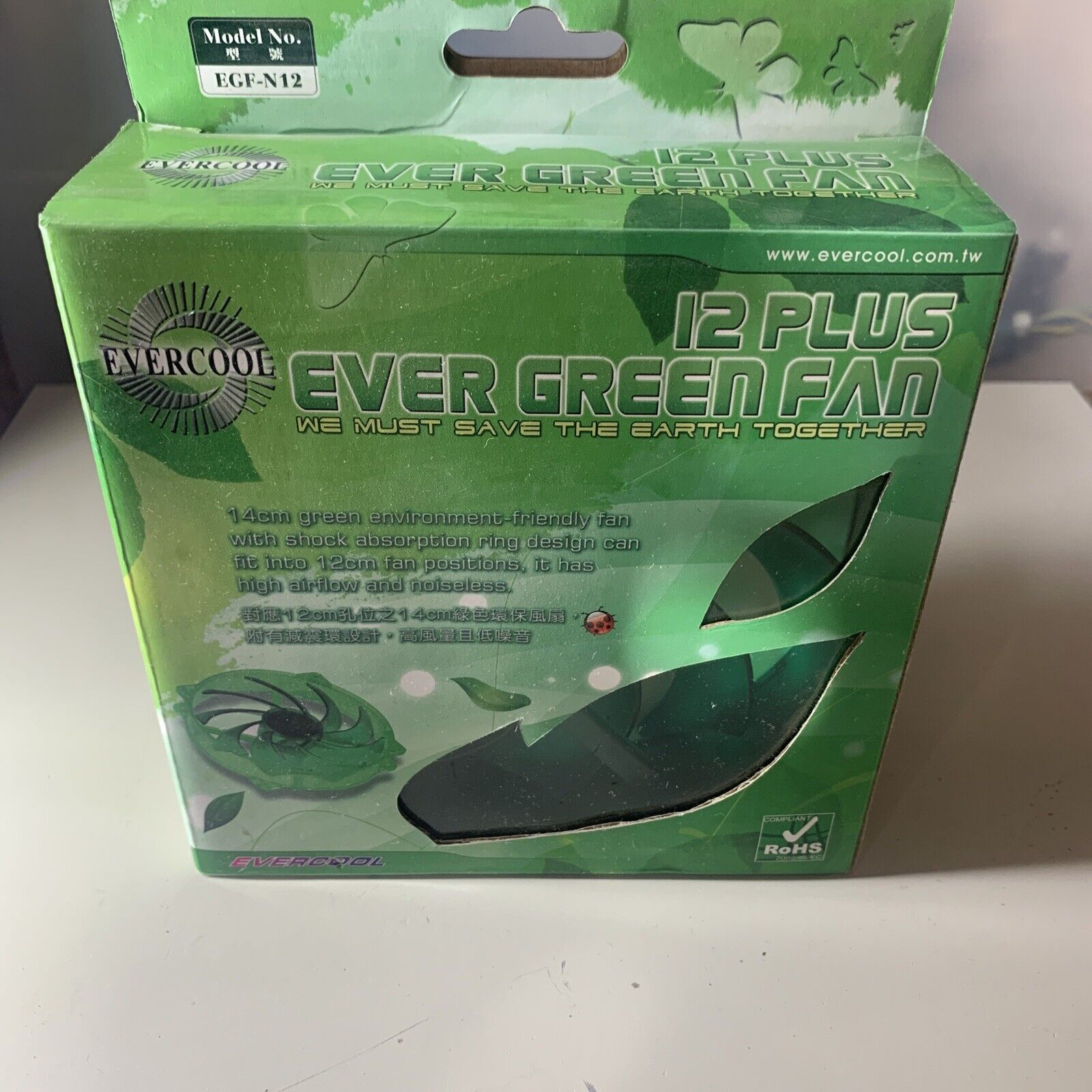 EverCool EGF-N12 Ever Green 140mm Size Fan 120mm Fan Mount
