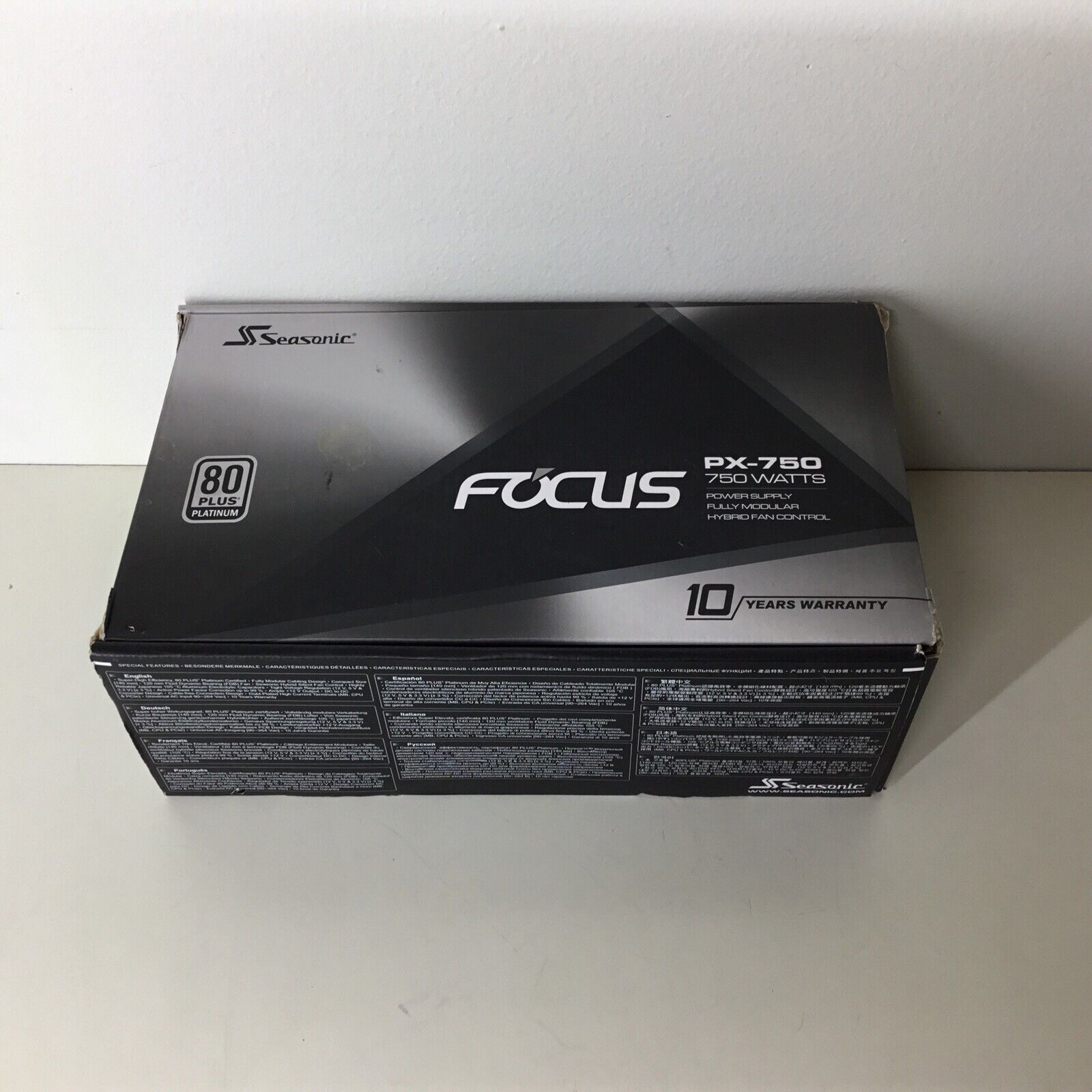 SeaSonic Focus SSR-750PX 750W Power Supply - Modular Cables Not Included