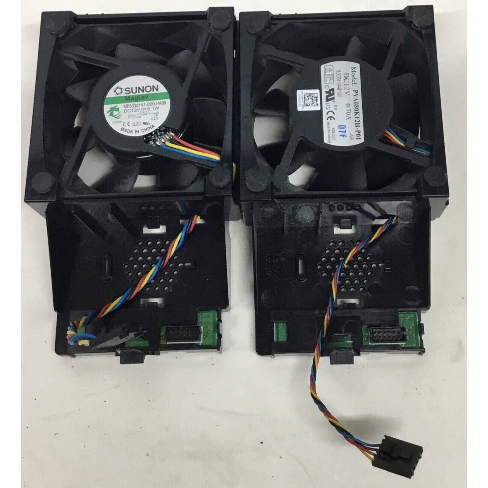 Lot of 2 Dell Optiplex 380 Foxconn / SUNON PVA080K12H-P01 MF80381V1-D000-M99 FAN