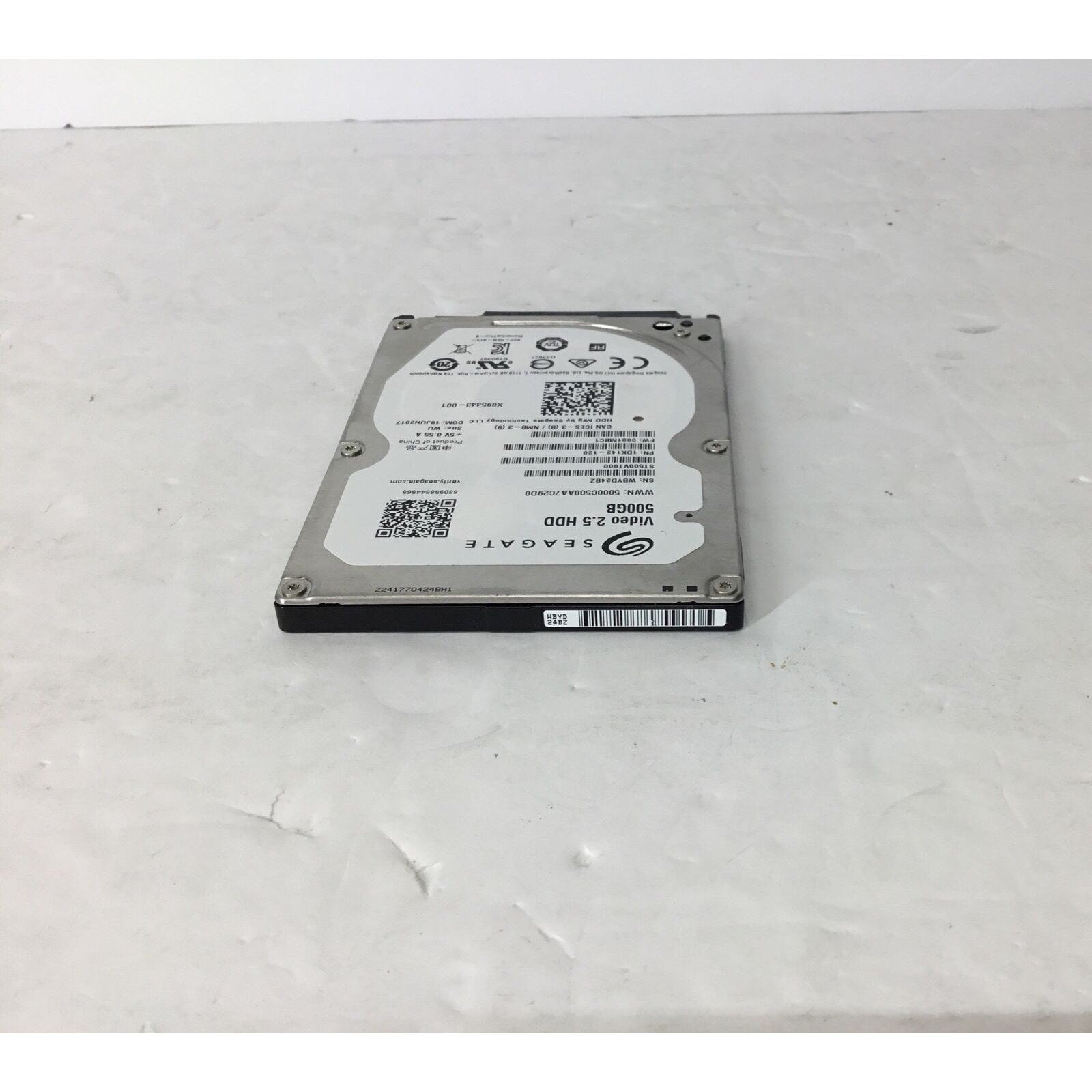 HDD Hard Drive SATA Laptop 2.5" Seagate ST500VT000 500GB 1DK142-120