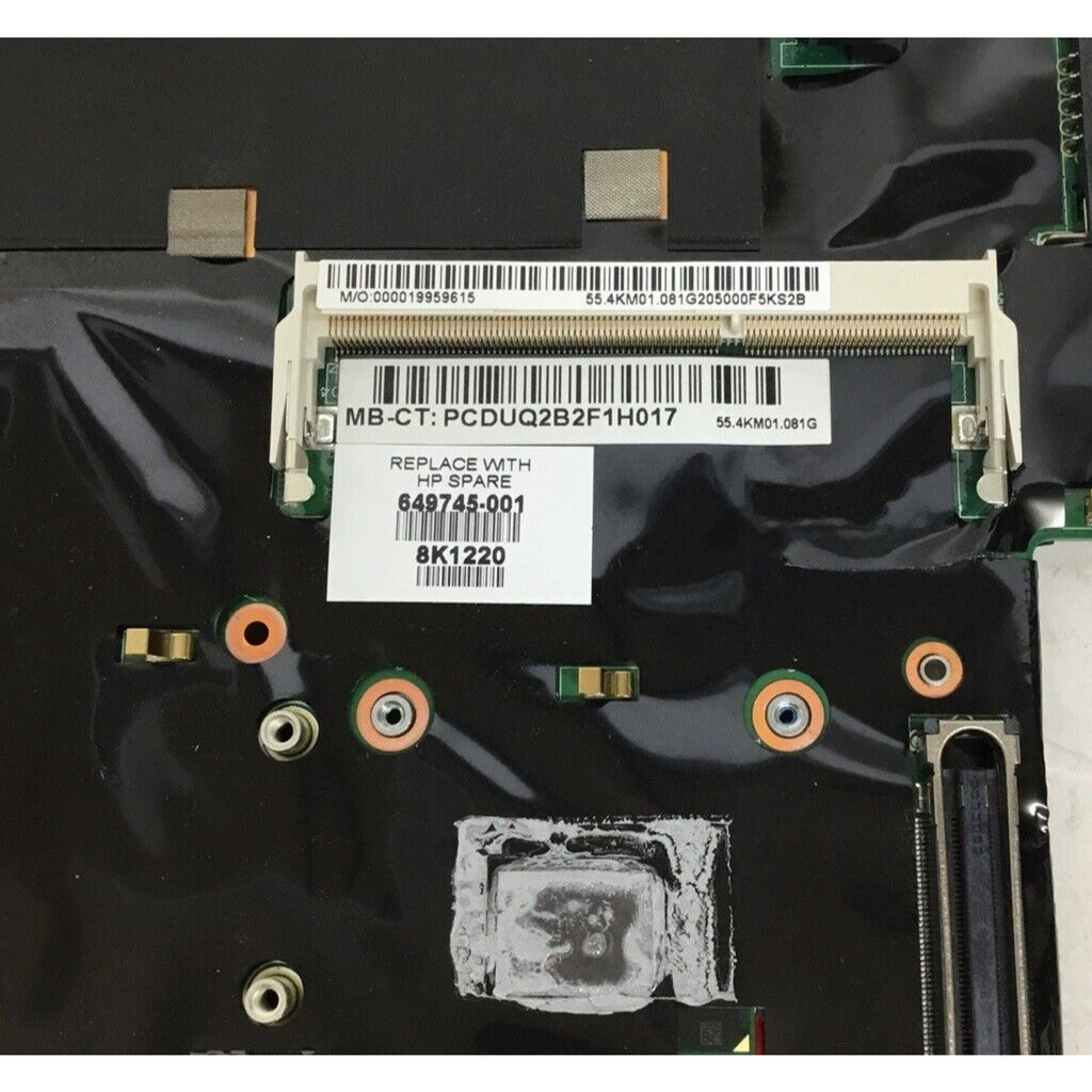 HP EliteBook 2760p Core i5-2410M 2.30 GHz DDR3 Motherboard 649745-001