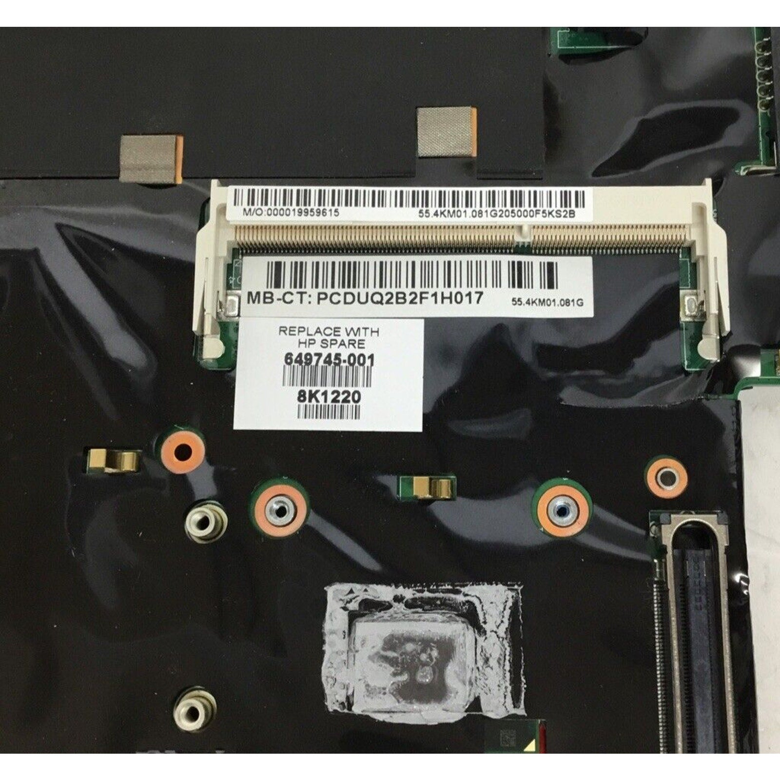 HP EliteBook 2760p Core i5-2410M 2.30 GHz DDR3 Motherboard 649745-001