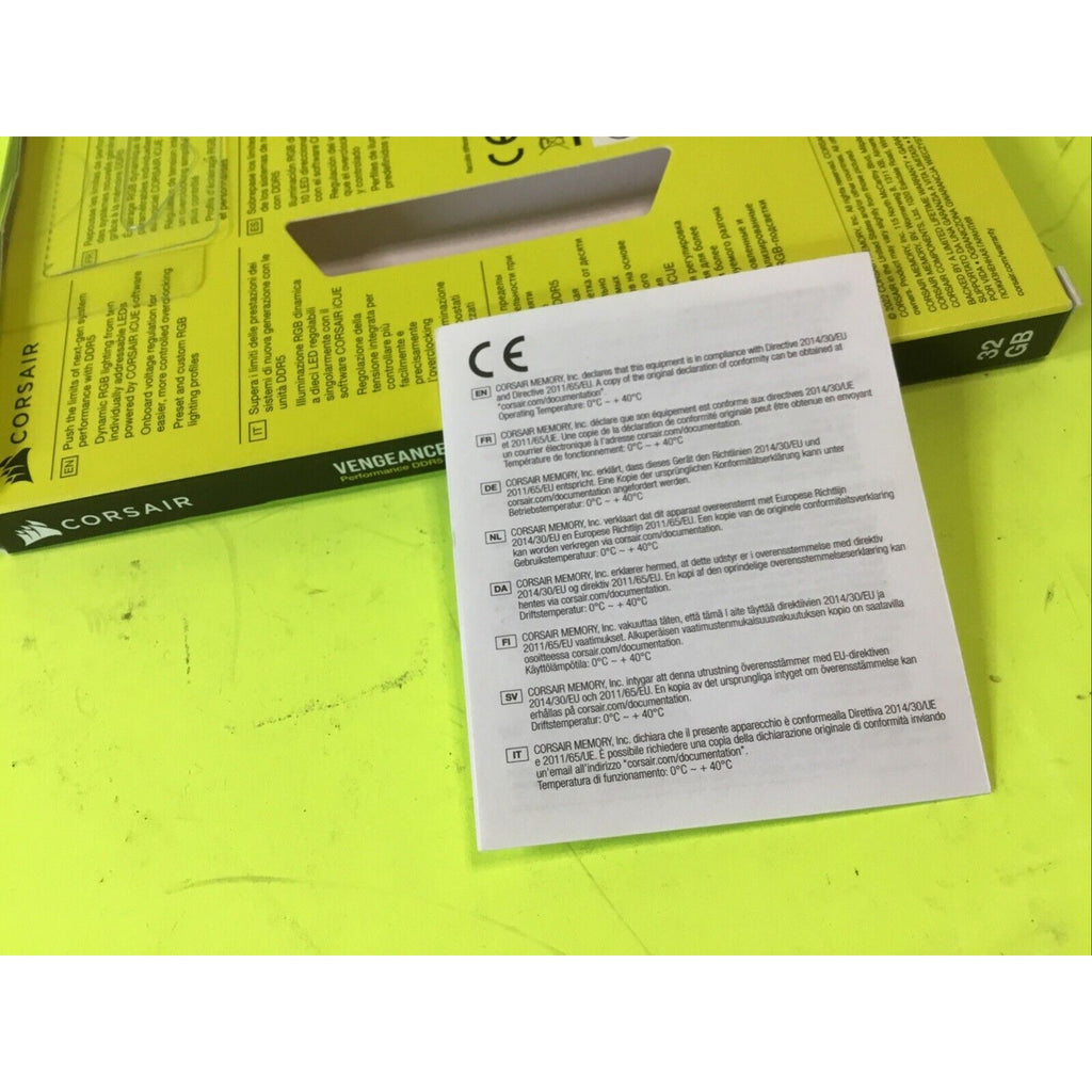 CORSAIR VENGEANCE RGB 32GB DDR5 BOX ONLY