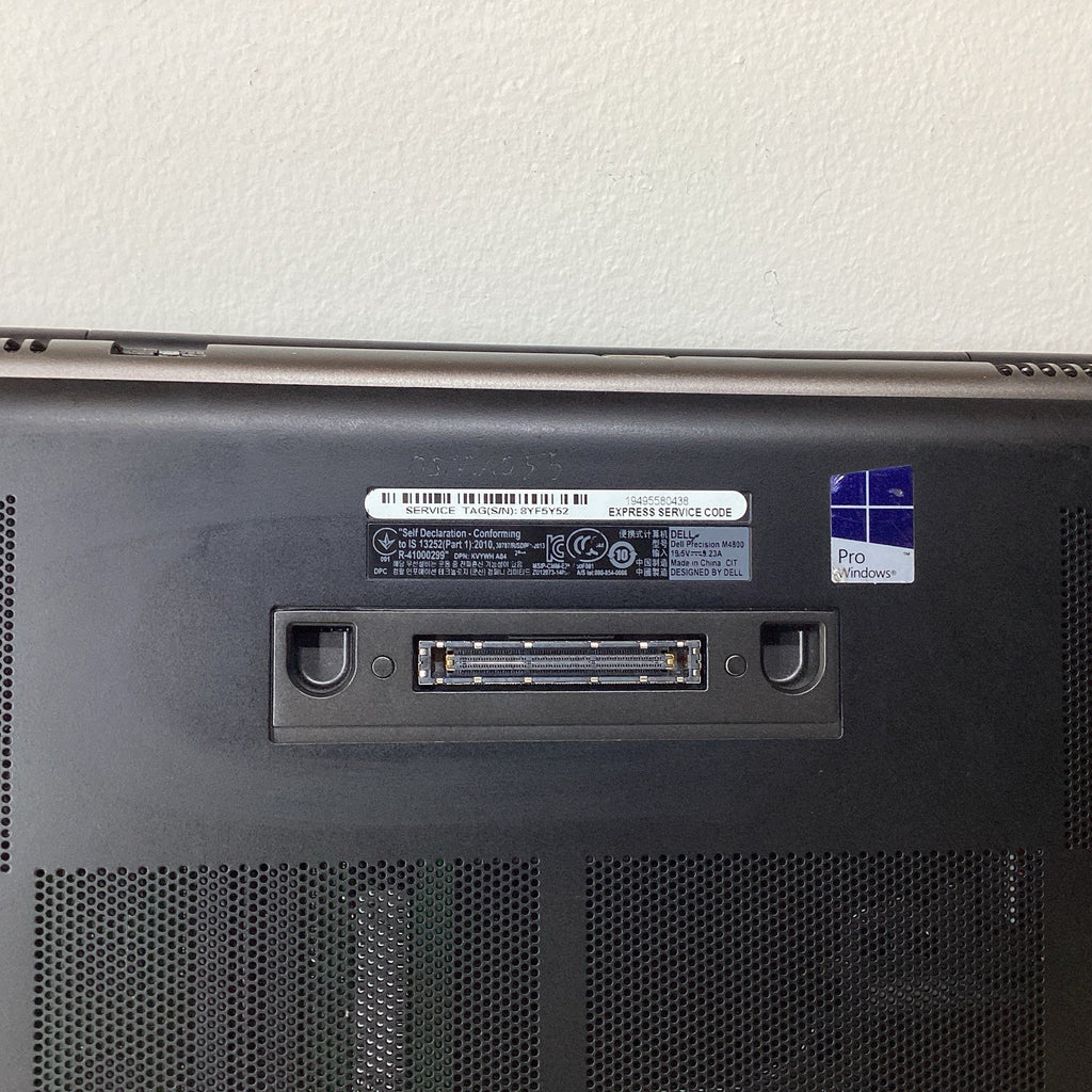 Dell Precision M4800 15.6" Laptop Intel i7-4710MQ 2.50GHz 8GB RAM W10 Pro