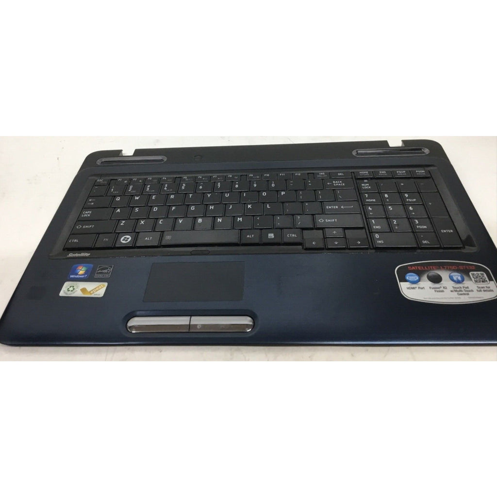 Toshiba Satellite Palmrest H000033030 13N0-Y3A1001 w/ TouchPad + Keyboard