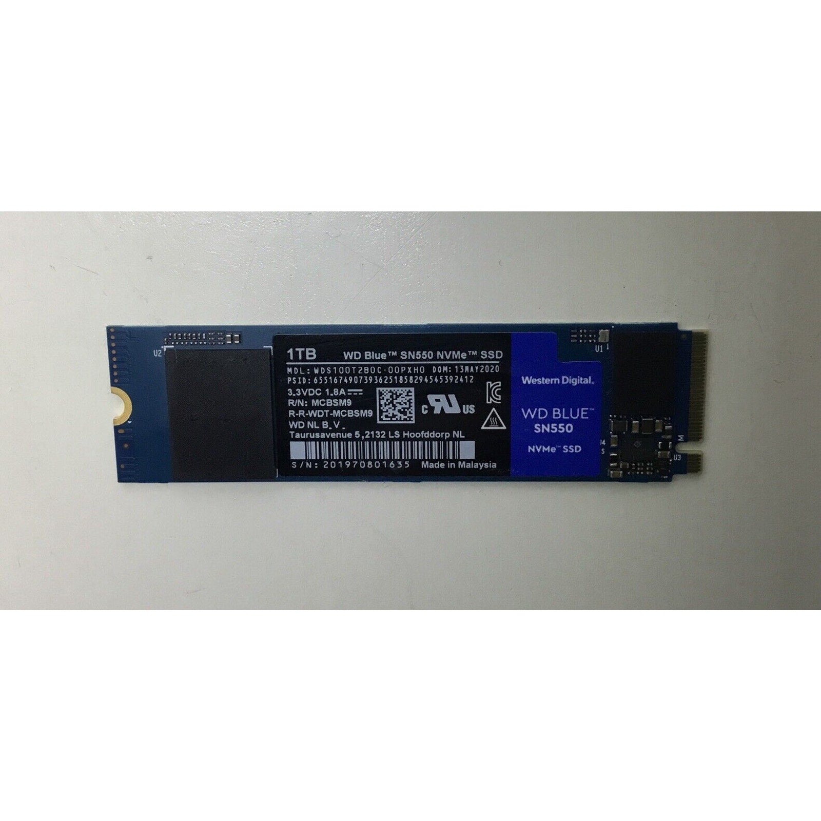 Western Digital Blue 1TB SN550 WDS100T2B0C SSD NVMe