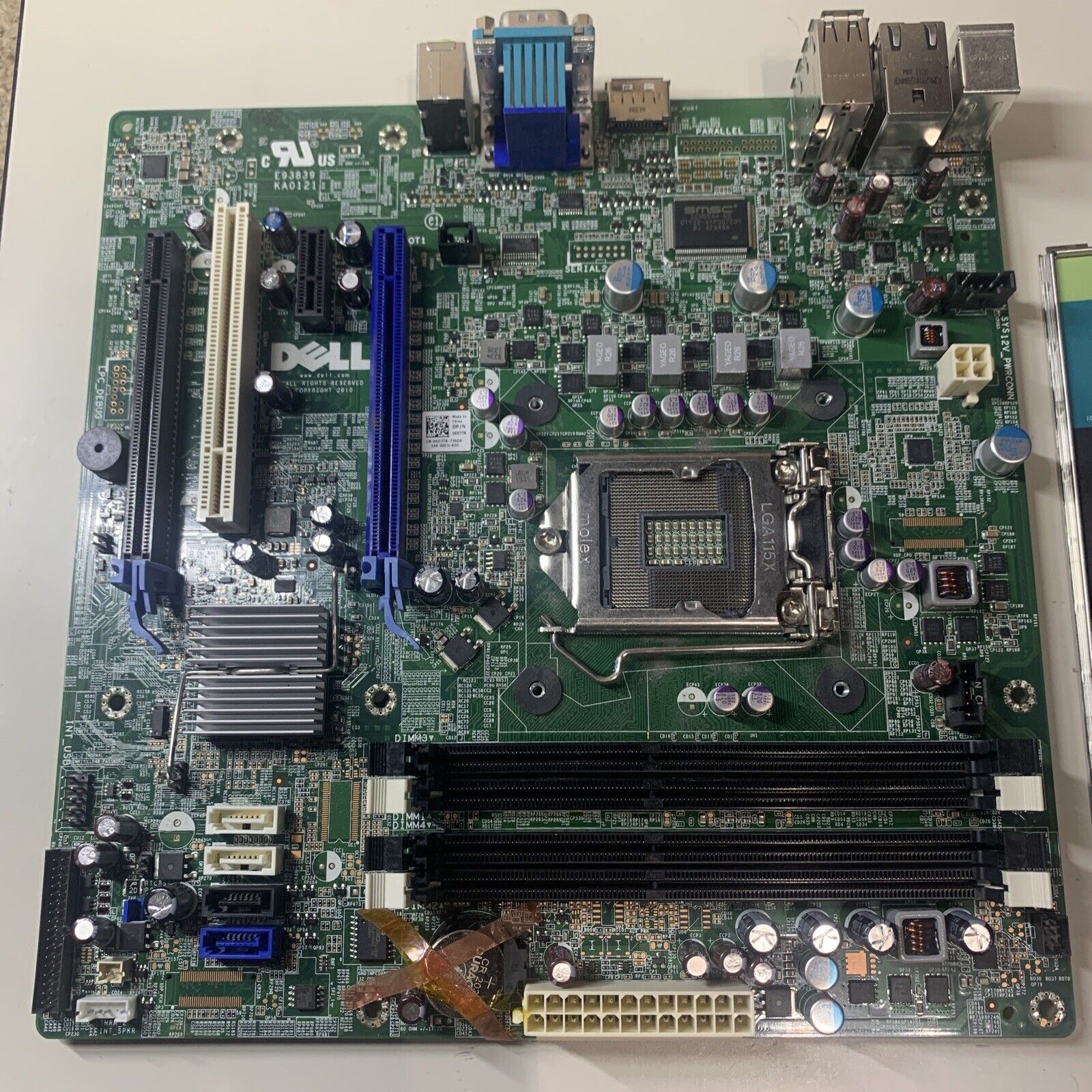 Dell Optiplex 990 DT MT LGA1155 Motherboard 06D7TR - Damaged CMOS Battery Holder