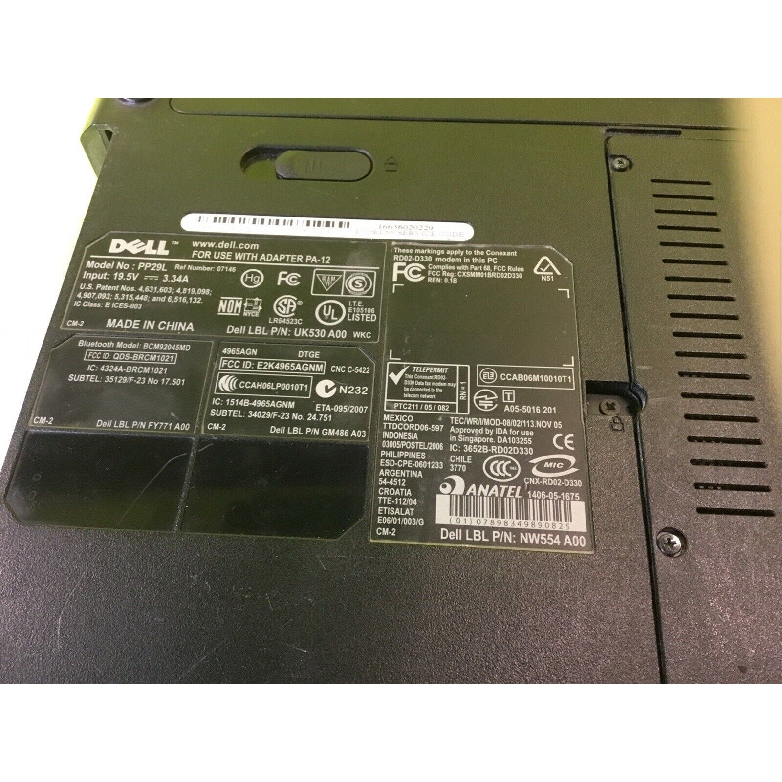 Dell Inspiron 1525 FOR PARTS REPAIR or RECYCLE