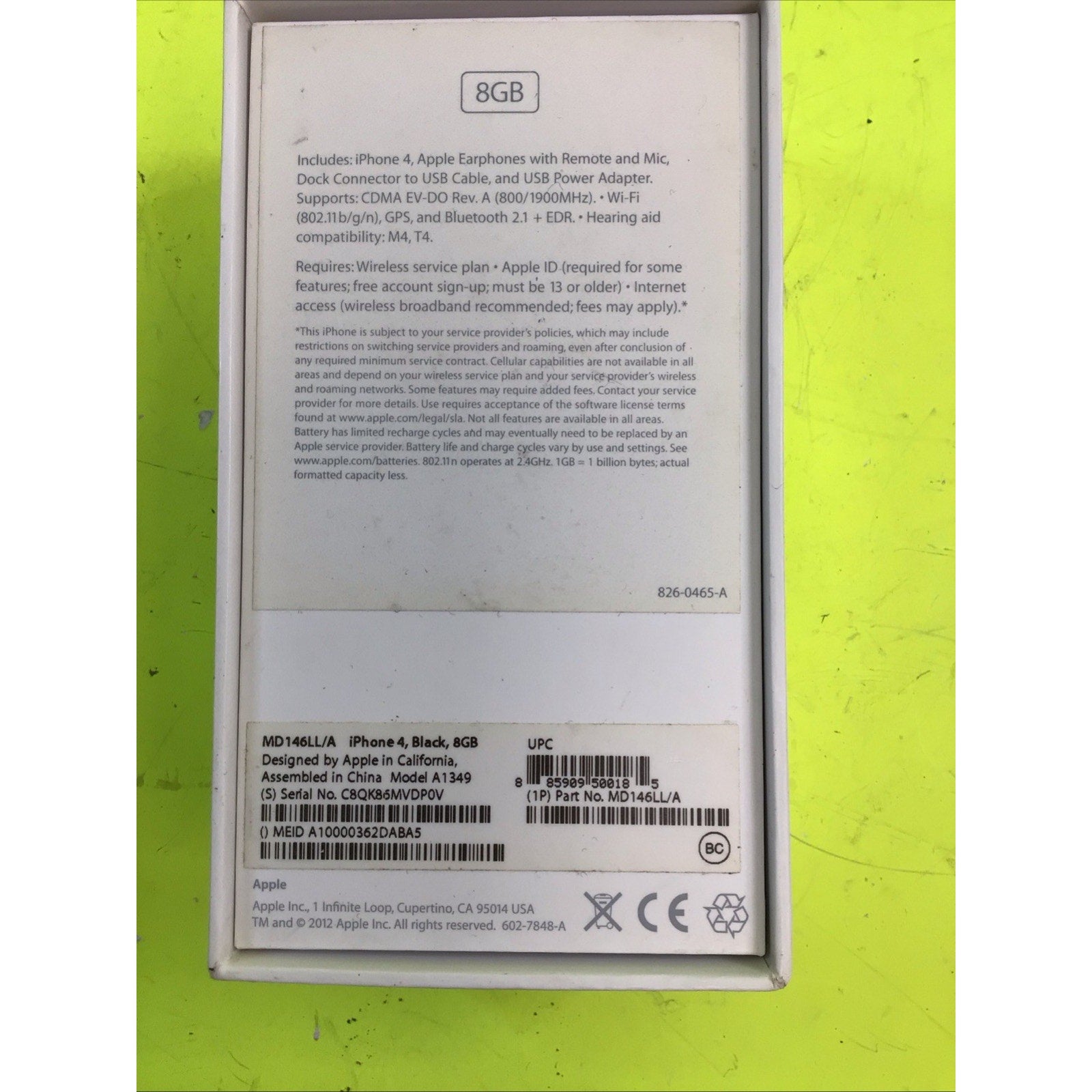 iPhone 4s Empty Box For Display or Collection