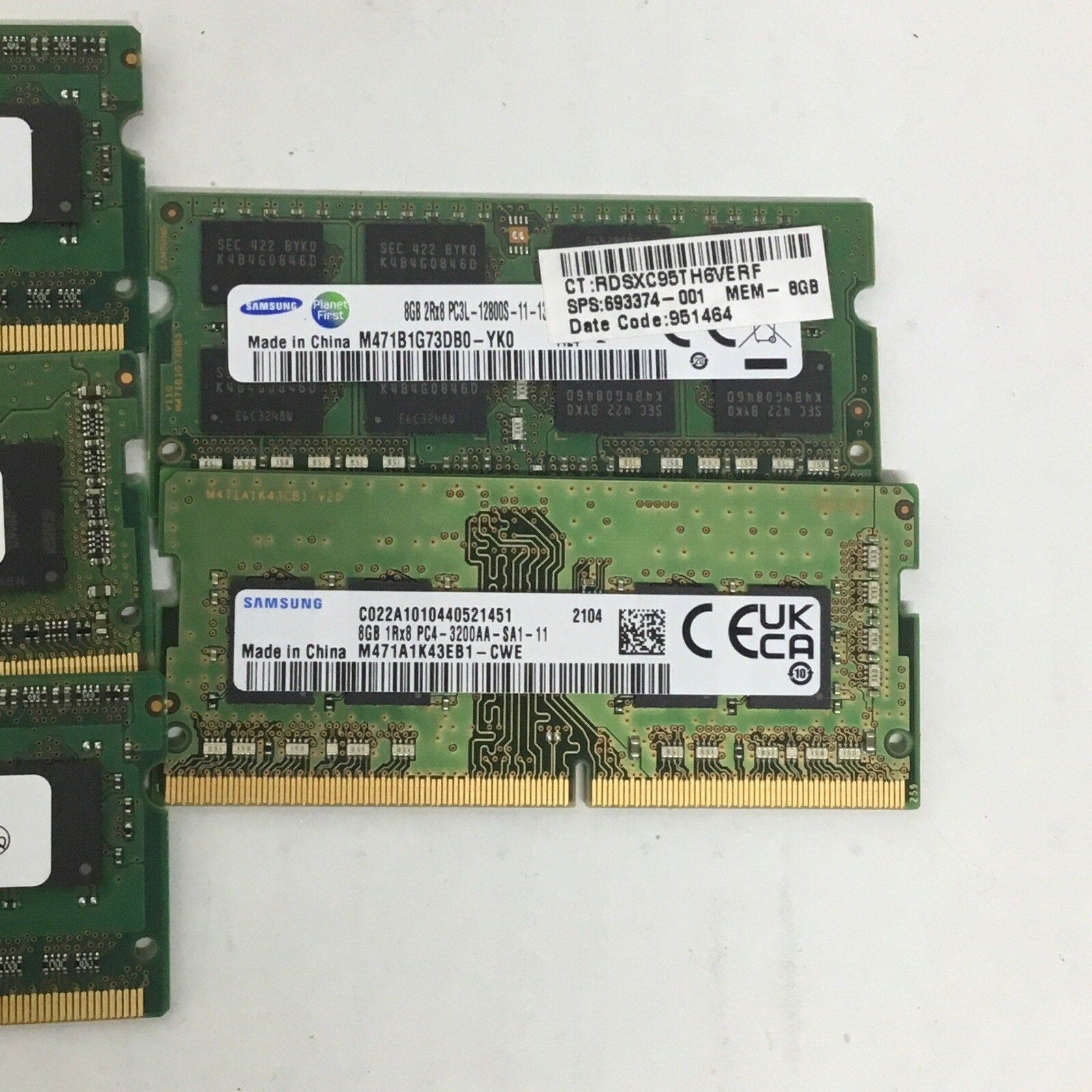 Assorted 5 Lot of 3 4GB Ram & 2 8GB Ram DDR4 & DDR3