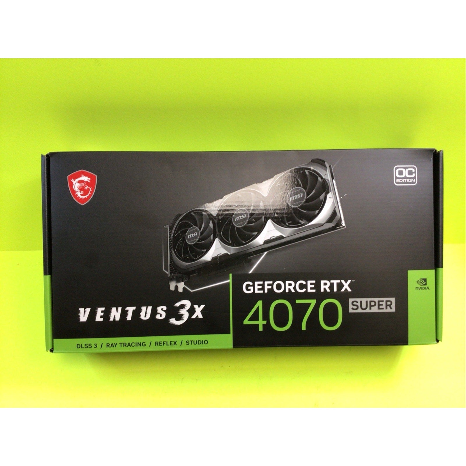 MSI Ventus 3x RTX 4070 Super BOX ONLY