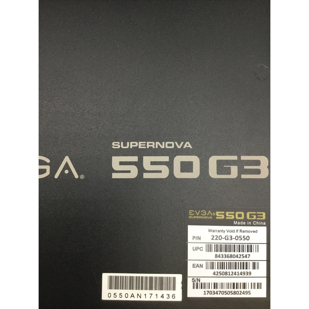 EVGA SuperNOVA 550 G3 550W Gold Modular PSU + All Pictured Cables