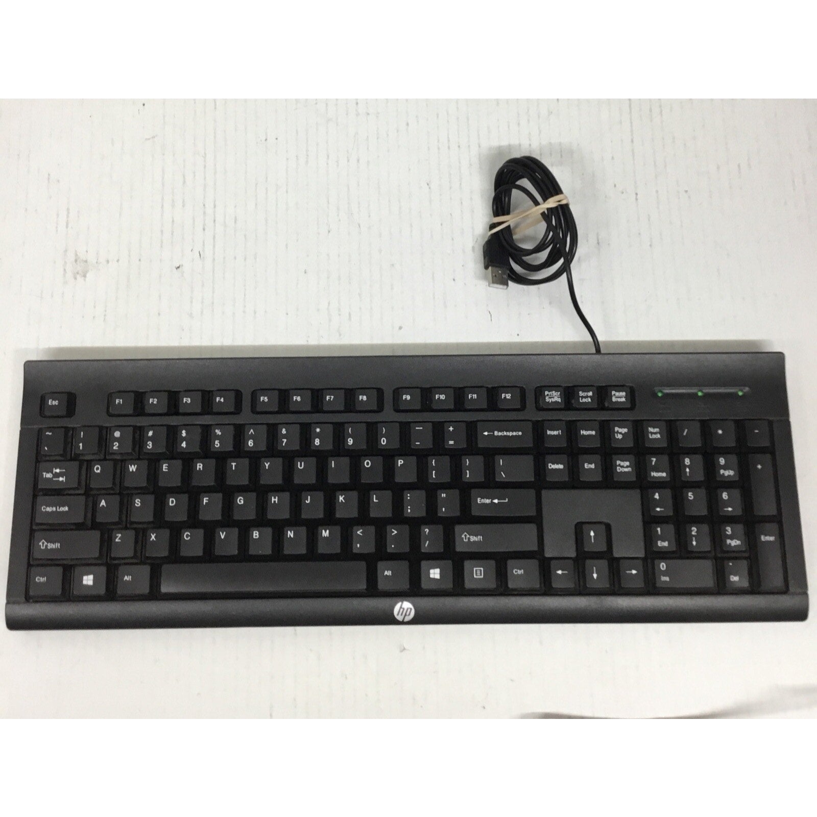HP Black USB Wired Keyboard K45 691725-371 H3C52AA