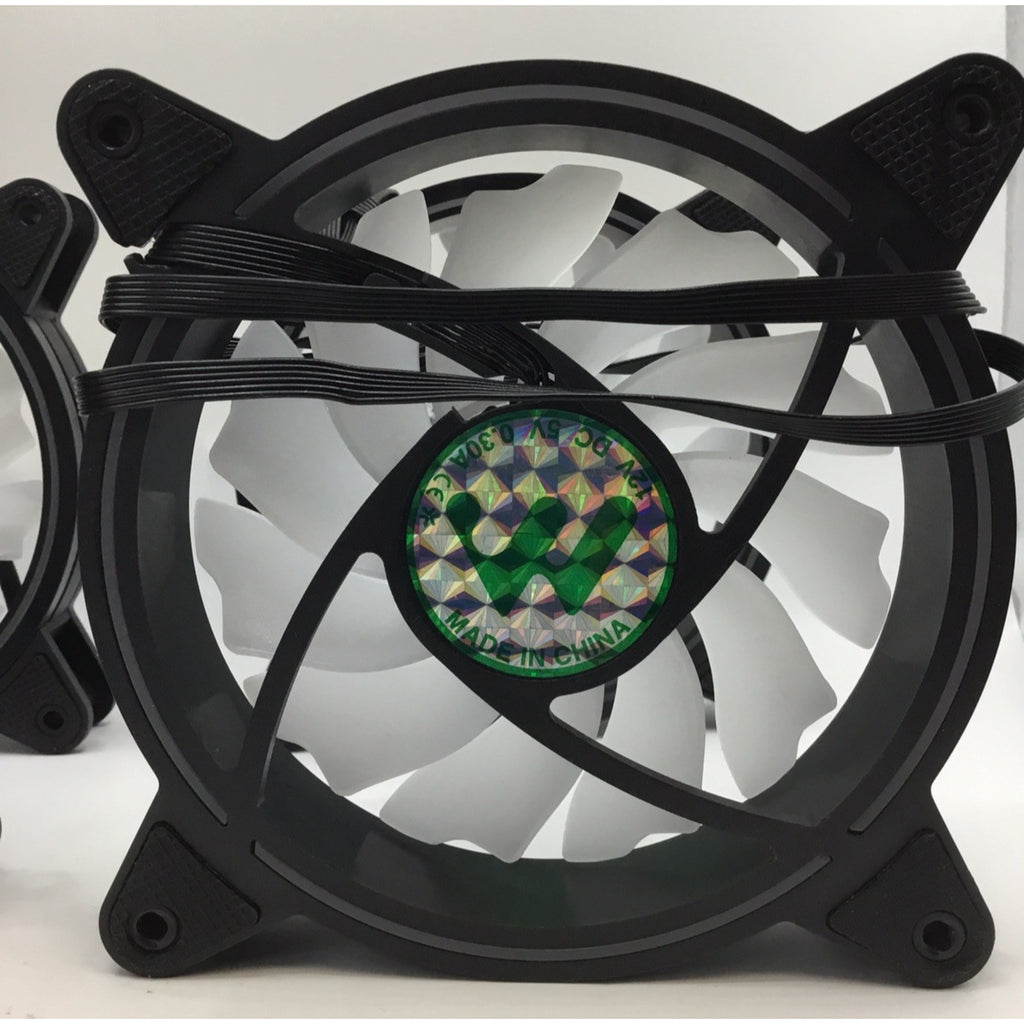 Mustex Case Fans 6 Pin, 4 Pack 12V DC 5V 0.30A