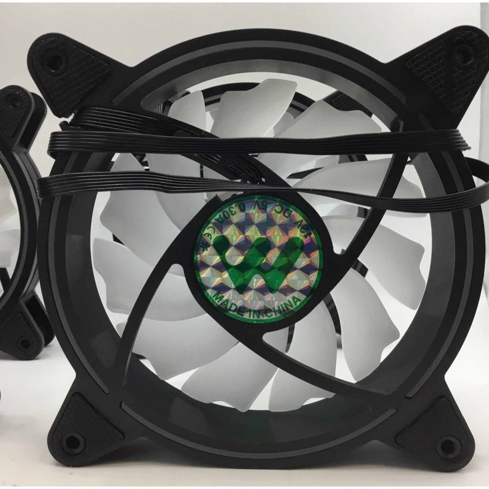 Mustex Case Fans 6 Pin, 4 Pack 12V DC 5V 0.30A