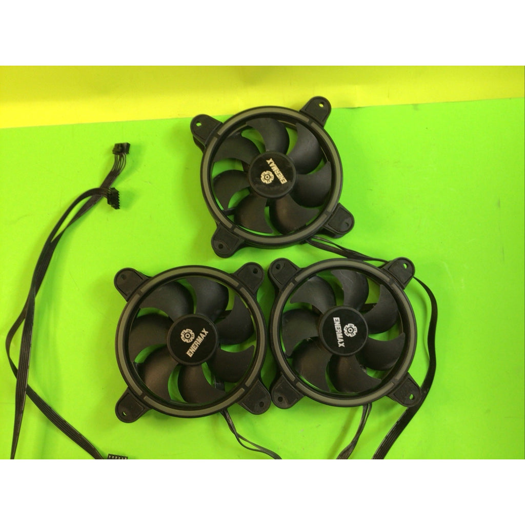 Lot of 3 Enermax PC Case Fans UCTBRGB12