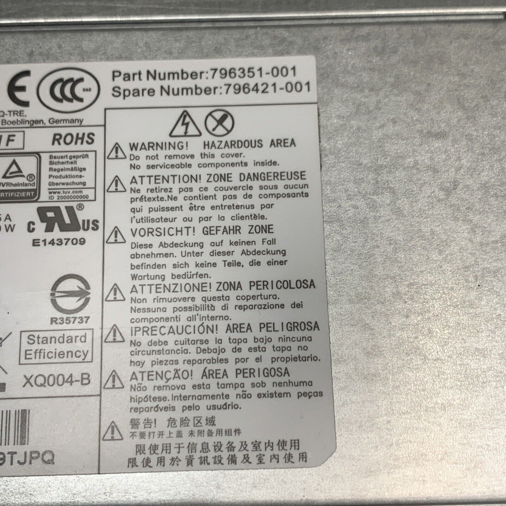 HP D14-200P2B EliteDesk 600/800 G2 ProDesk SFF 200W PSU - 796351-001/796421-001