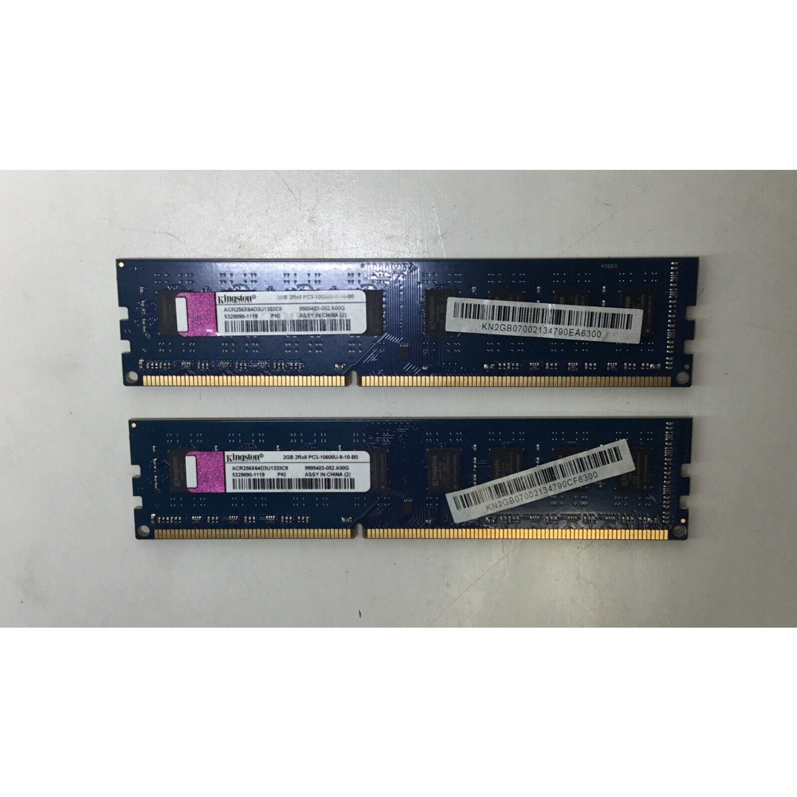 Kingston ACR256X64D3U1333C9 4GB (2x2GB) PC3-10600U-9-10-B0 Memory RAM