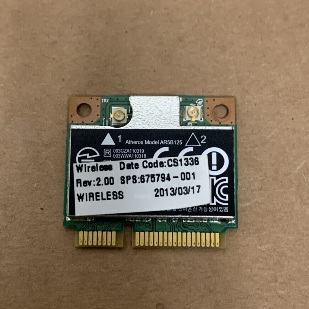 670036-001 Hp Wireless Card 15-N019WM 19-2014 ALL-IN-ONE 19-2114 2000-2A10