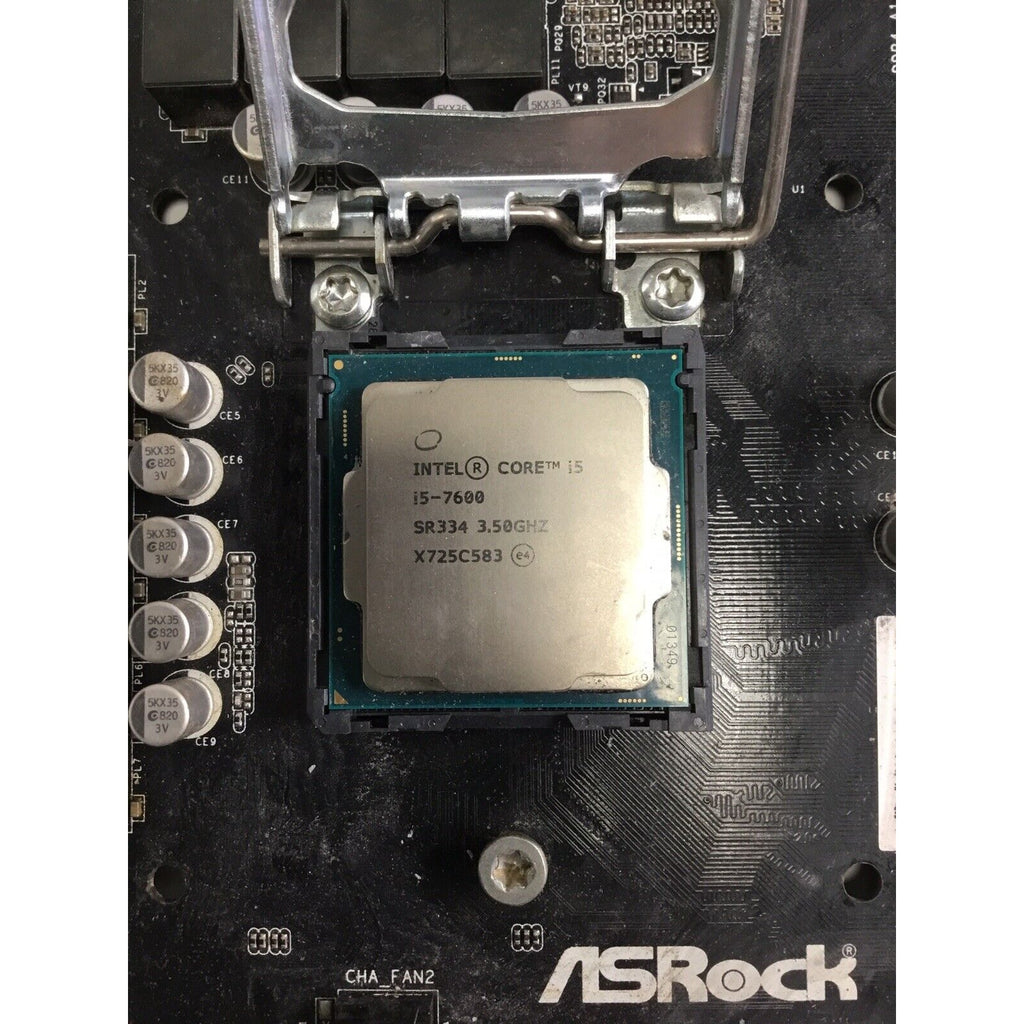 Asrock B250 Pro4 ATX Motherboard With Intel I5-7600 CPU NO I/O Shield