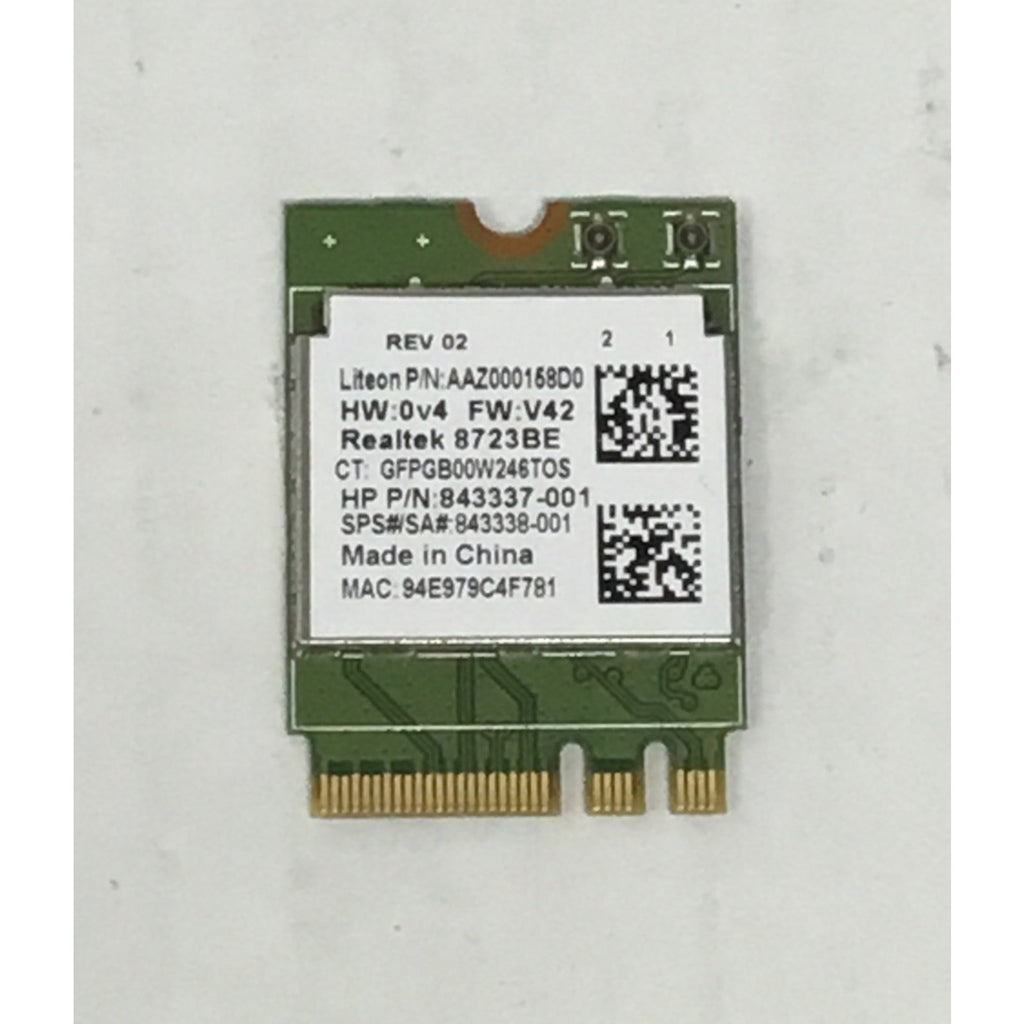 843337-001 HP OEM 843338-001 Realtek RTL8723BE 802.11bgn BT NGFF mini HH