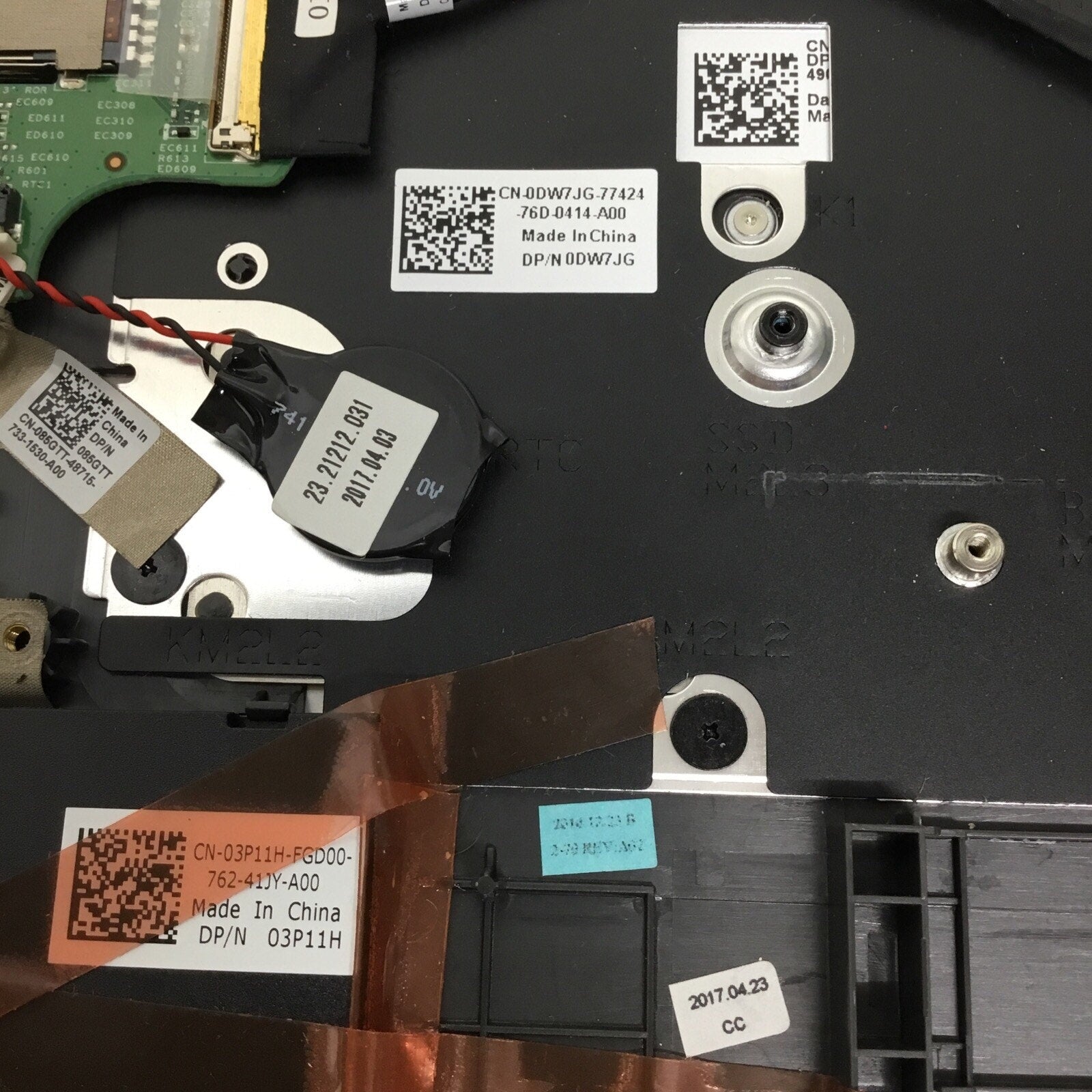 Dell Inspiron 15 7579 Palmrest Touchpad Backlit Keyboard FMN46 DW7JG