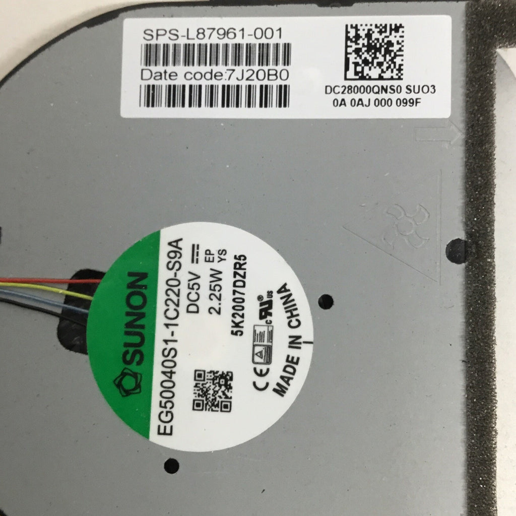 HP Envy 17m-cg1013dx 17.3" Laptop Cooling Heatsink &Fans M23676-001 L87962-001