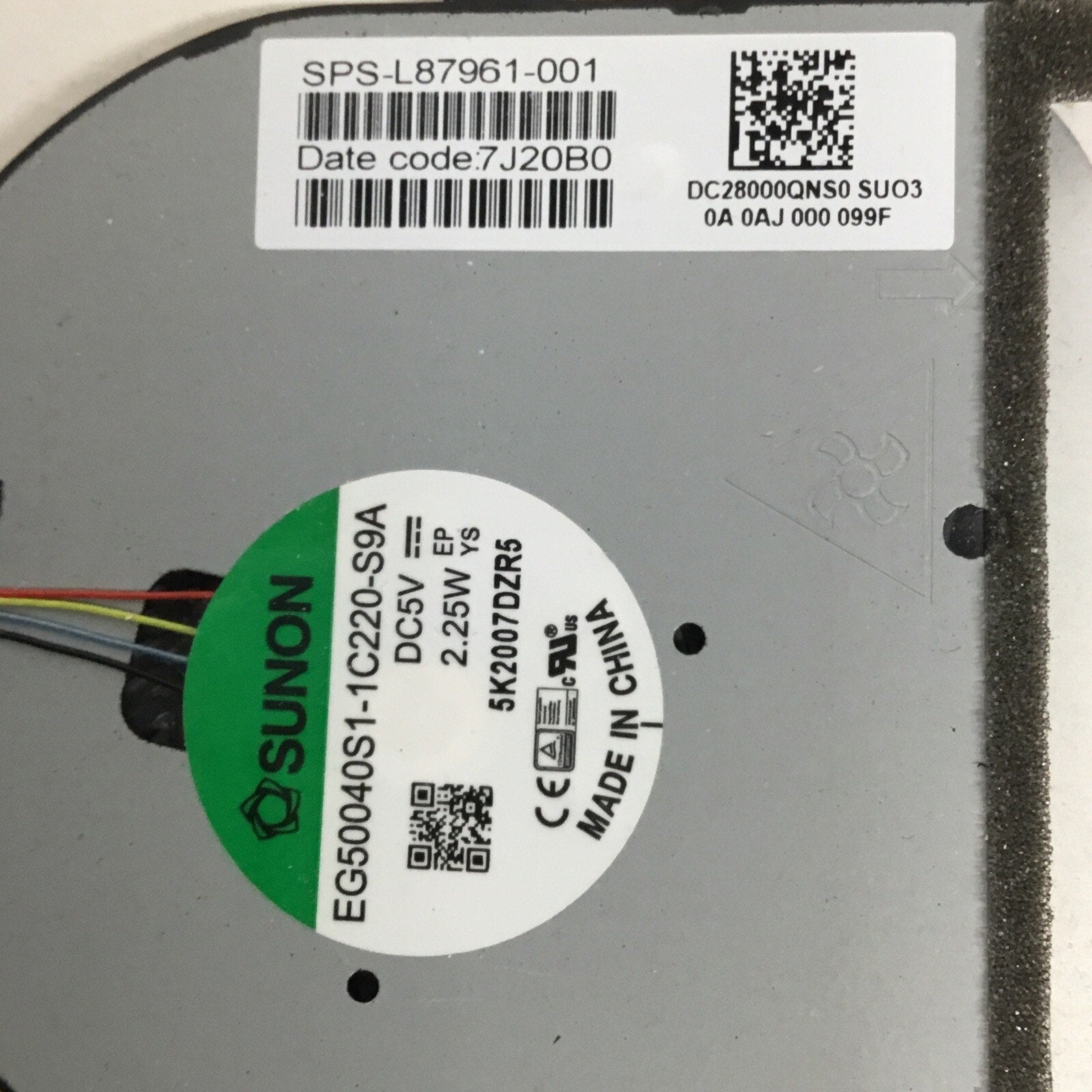 HP Envy 17m-cg1013dx 17.3" Laptop Cooling Heatsink &Fans M23676-001 L87962-001