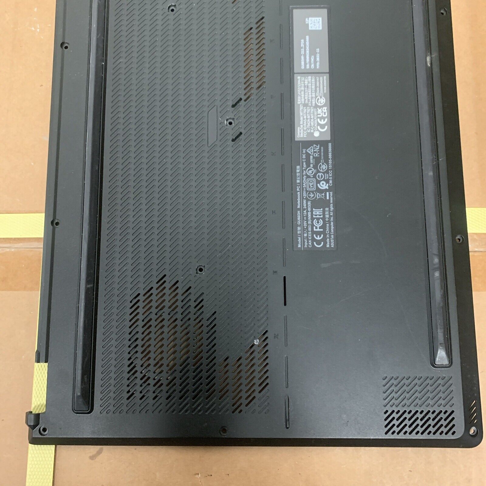 6051B1469501 GENUINE ASUS BASE COVER ROG GU603H GU603HM-211.ZM16