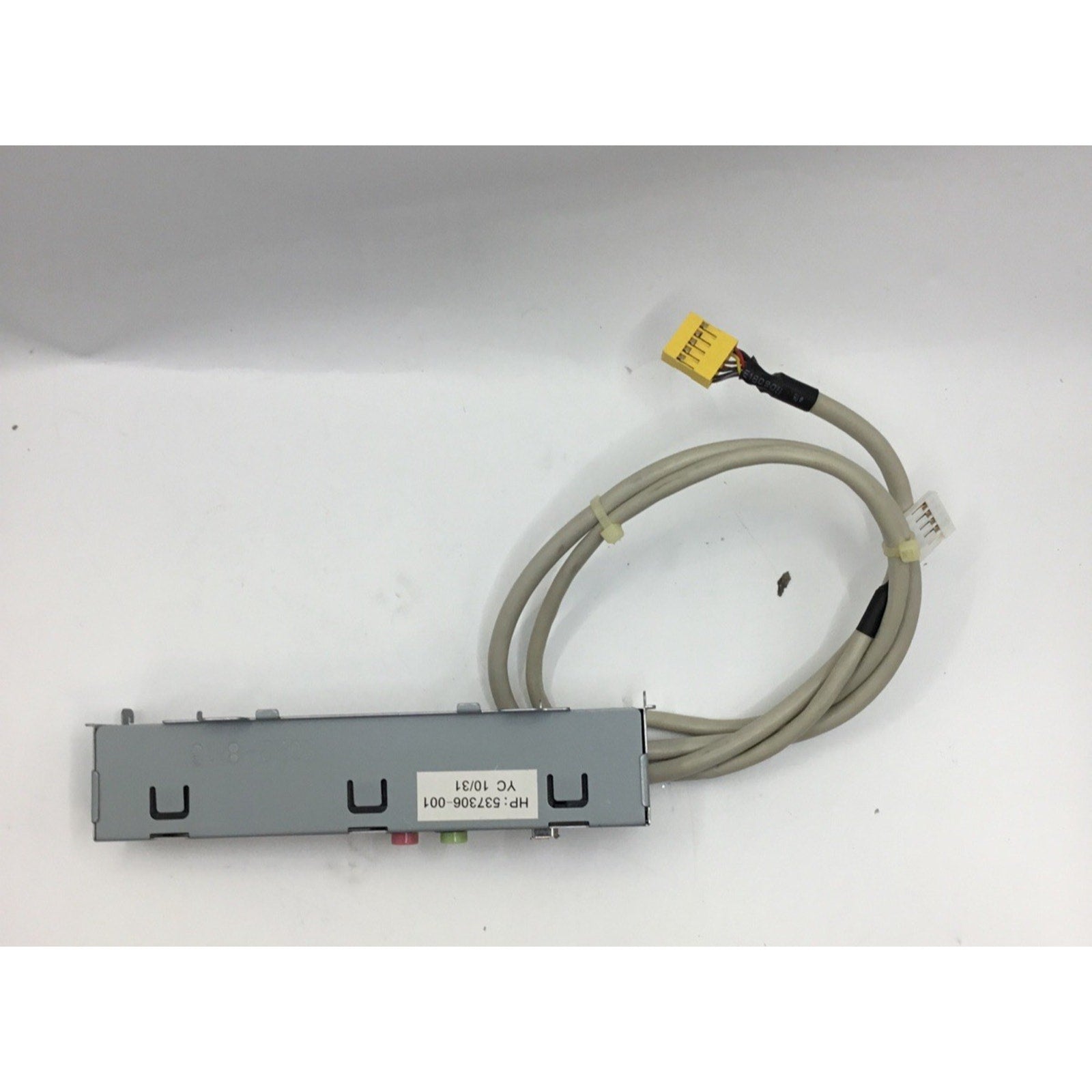 HP Pavilion Elite HPE-270f Desktop I/O Panel Assembly w/Cable 537306-001