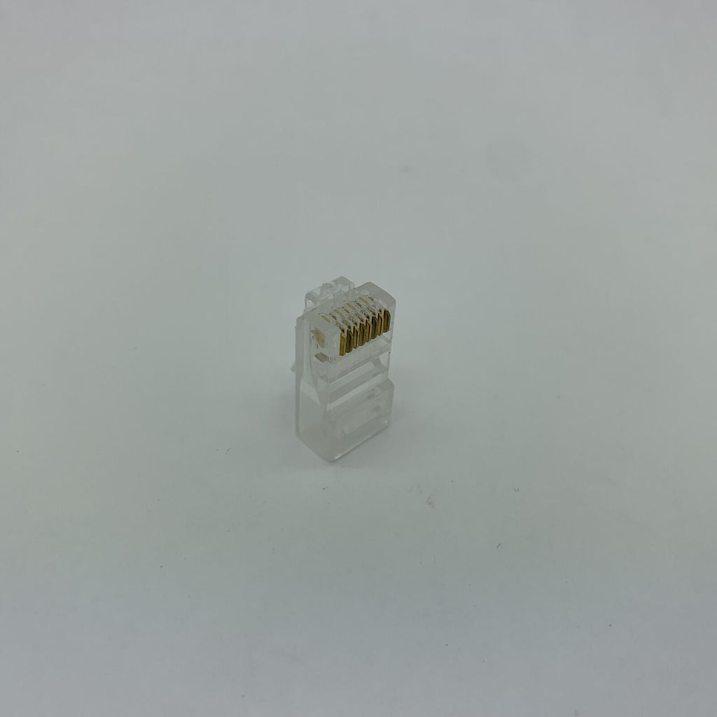 100 Pack of RJ45 Ethernet Connectors - Modular 8-Conductor Ends for Cat6