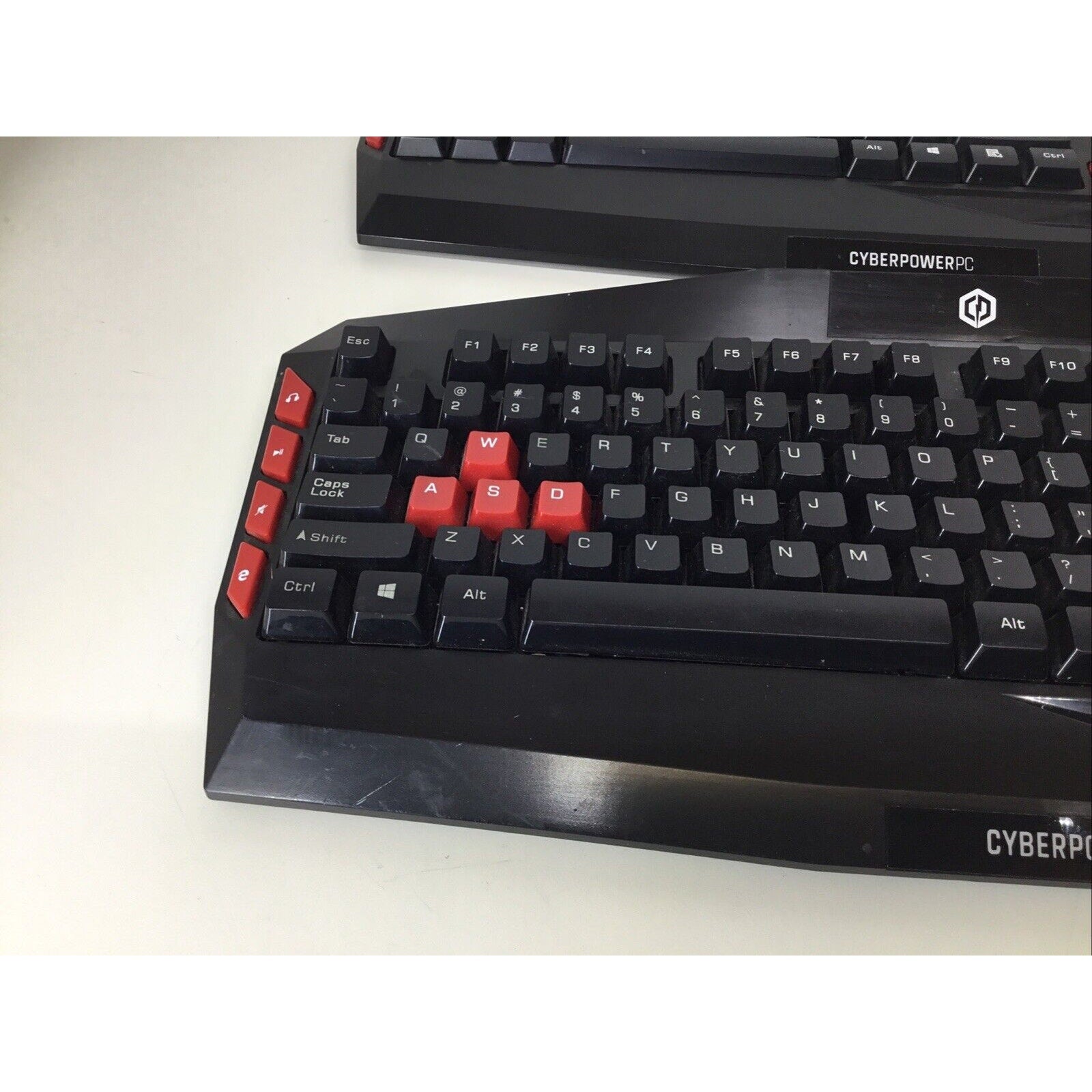 Lot of 2 - Cyberpower PC Gaming Keyboard Multimedia Gaming Wired USB Keyboard