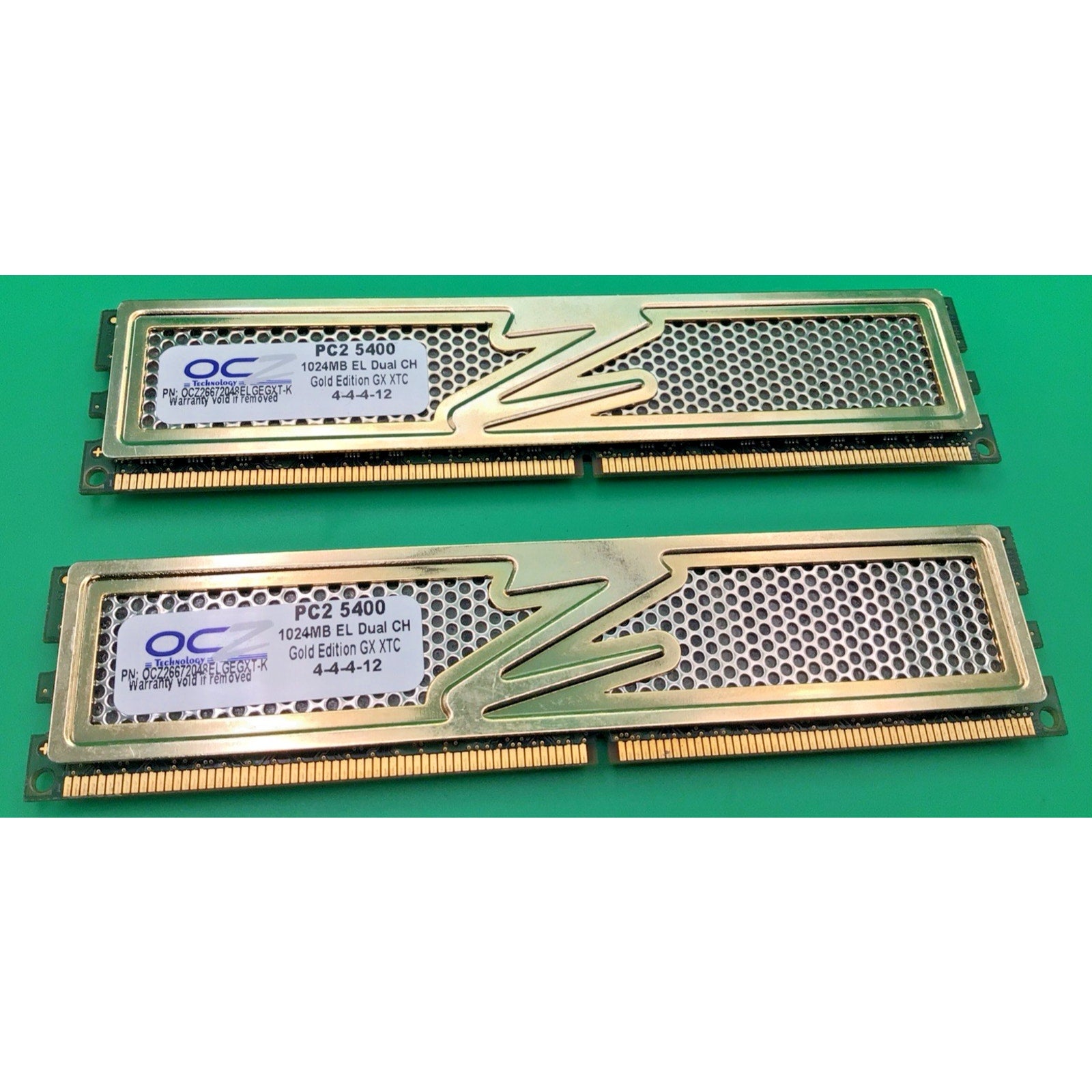 OCZ Gold 2GB Kit 2 x 1GB 667MHz PC2 5400 Dual 240-Pin Desktop DDR2 DIMM Memory