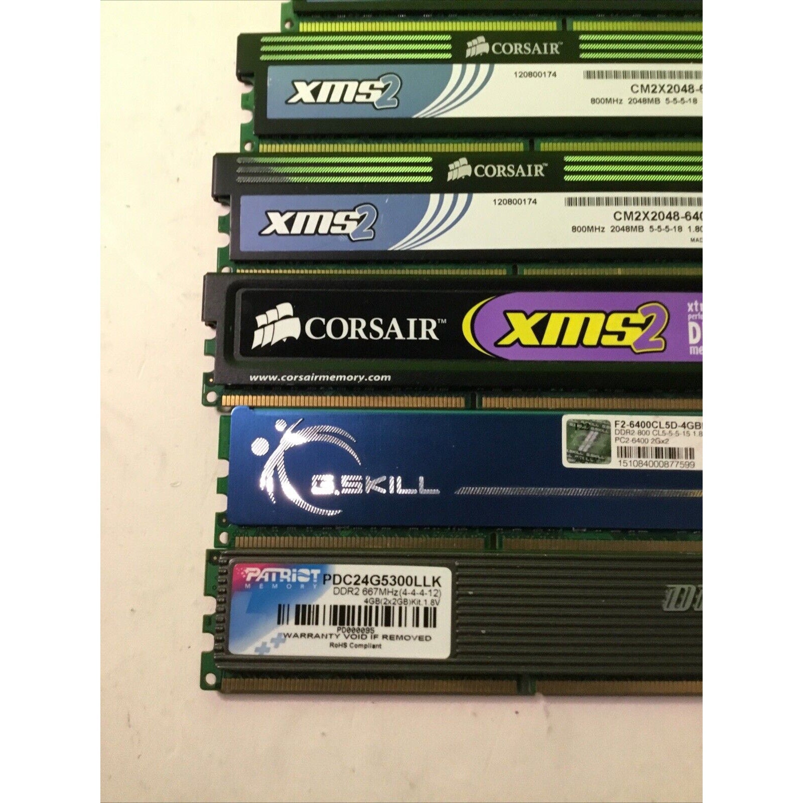 x8 Desktop Gaming Memory Lot PC2