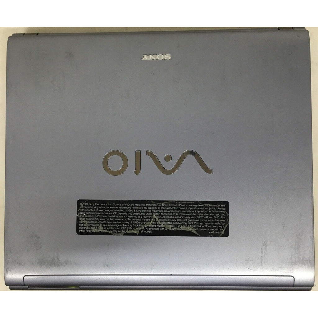 For Parts SONY Vaio PCG-6bil / No Adapter / No HDD