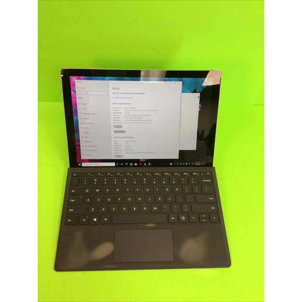 Microsoft Surface Pro 5 m3-7Y30 1.0GHz 4GB RAM 128GB SSD FOR PARTS or REPAIR