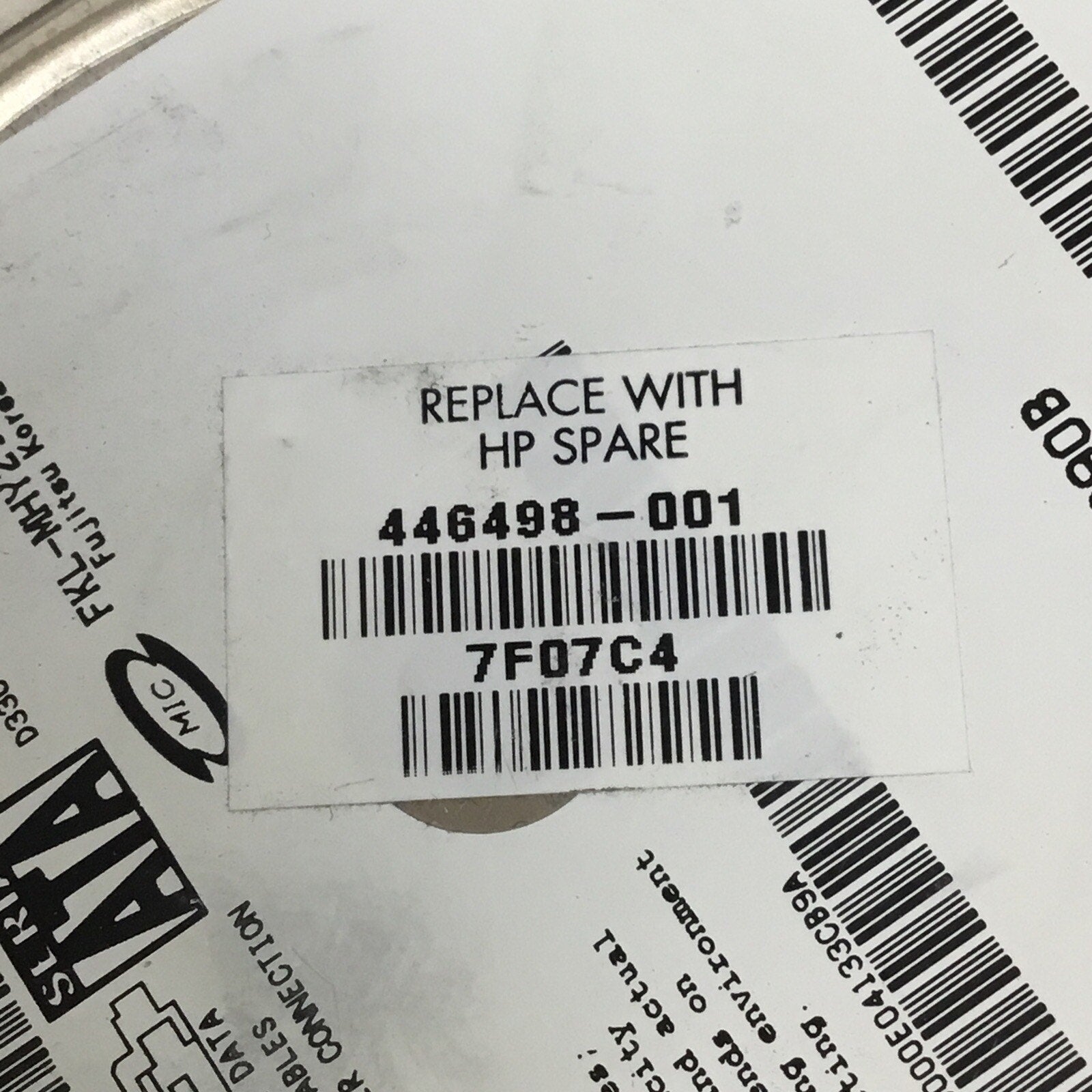 446498-001 Fujitsu HDD 120Gb Sata 1.5GB 5400 Rpm 2.5In