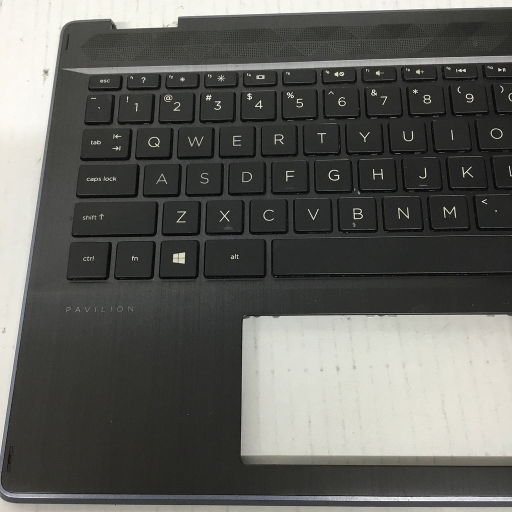 For Parts HP Pavilion X360 14-DH Palmrest with Keyboard Silver Edge L53796-001