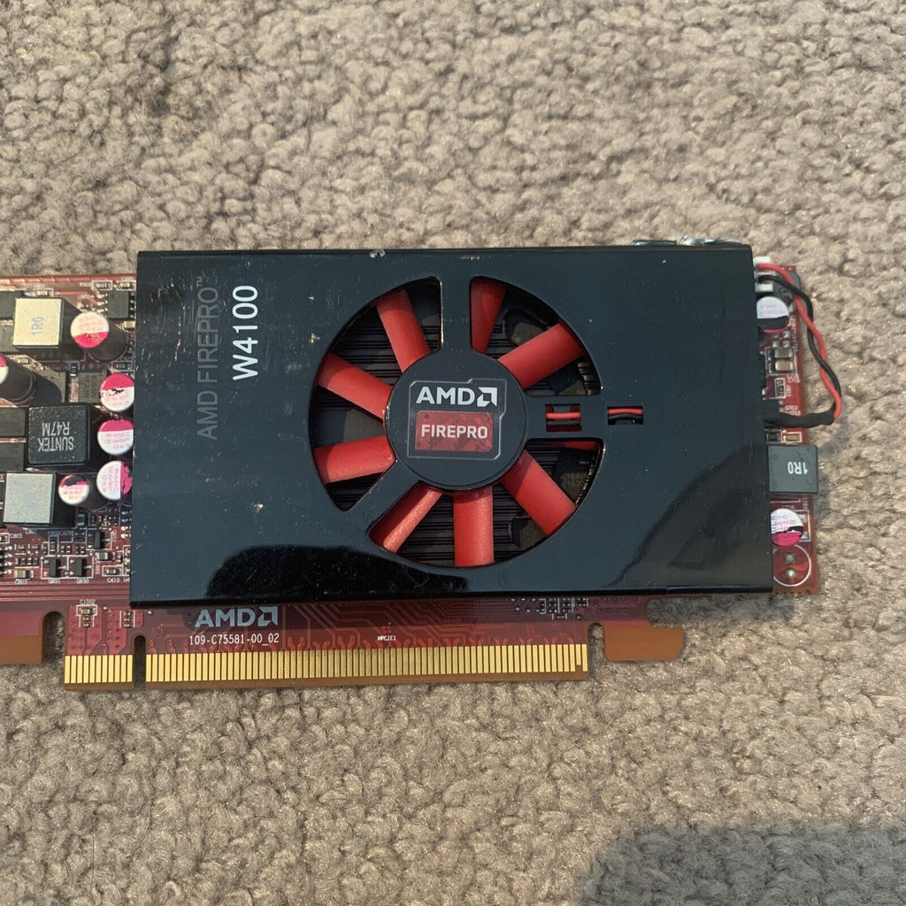 AMD FIREPRO W4100 2GB GDDR5 QUAD PCIE X16 3.0 VIDEO CARD 25D14 / 025D14