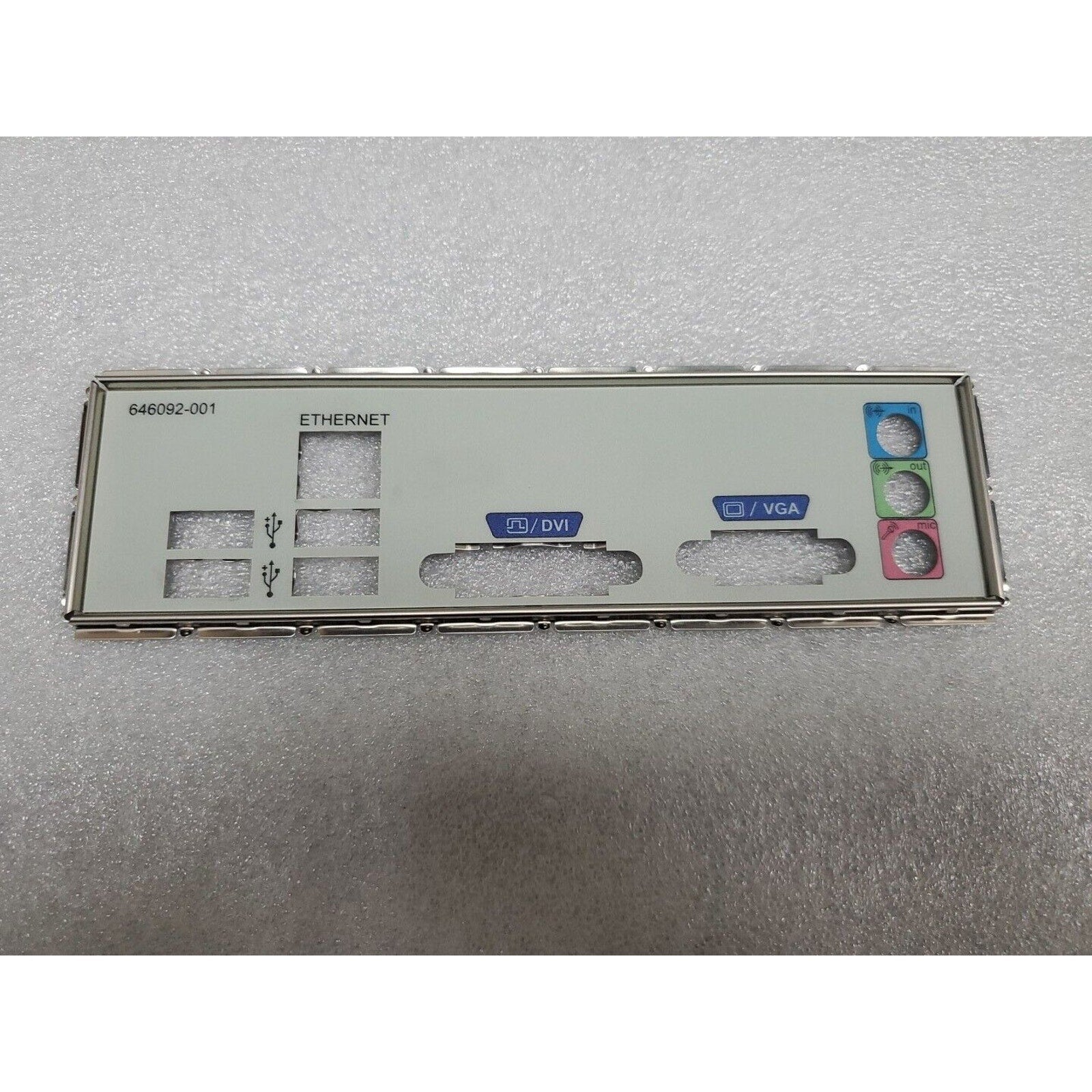 HP 646092-001 I/O Shield For Pavilion P7 646092-001