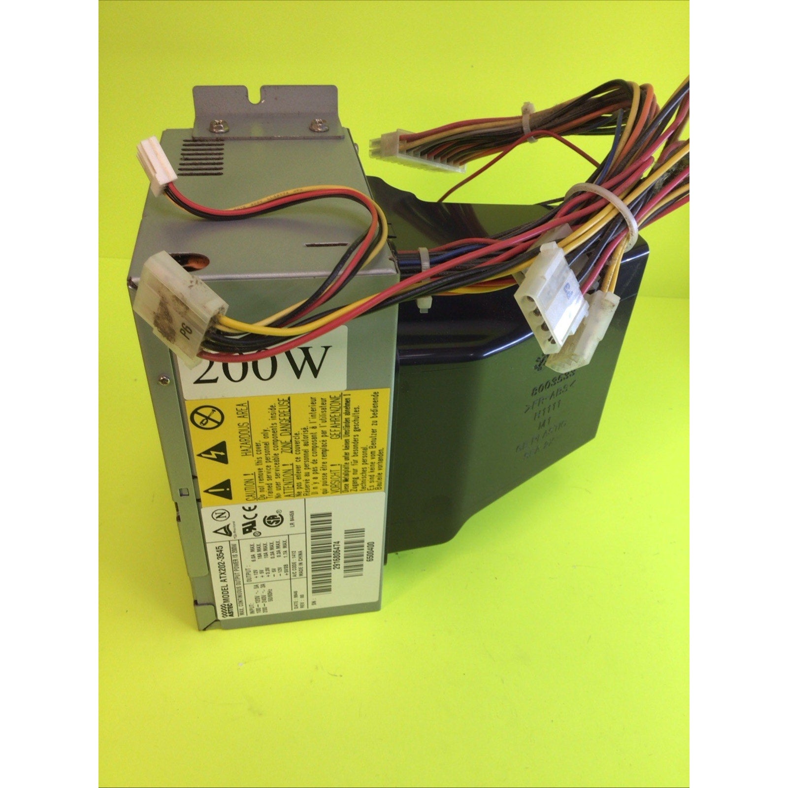 Aztec 200 W ATX Power Supply Gateway 6500460, ATX202-3545