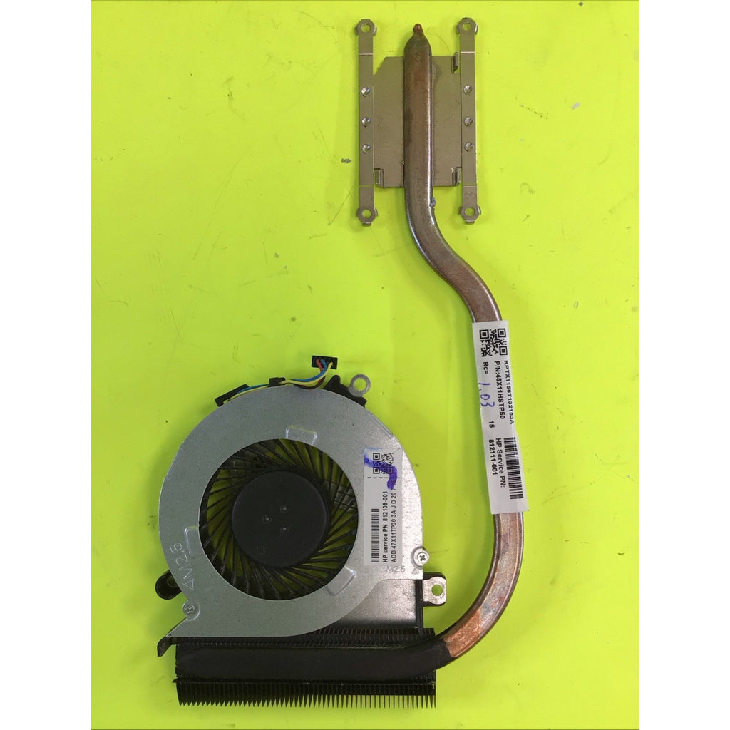 HP 15-AB157NR CPU Cooling Fan with Heat Sink 812109-001 812111-001